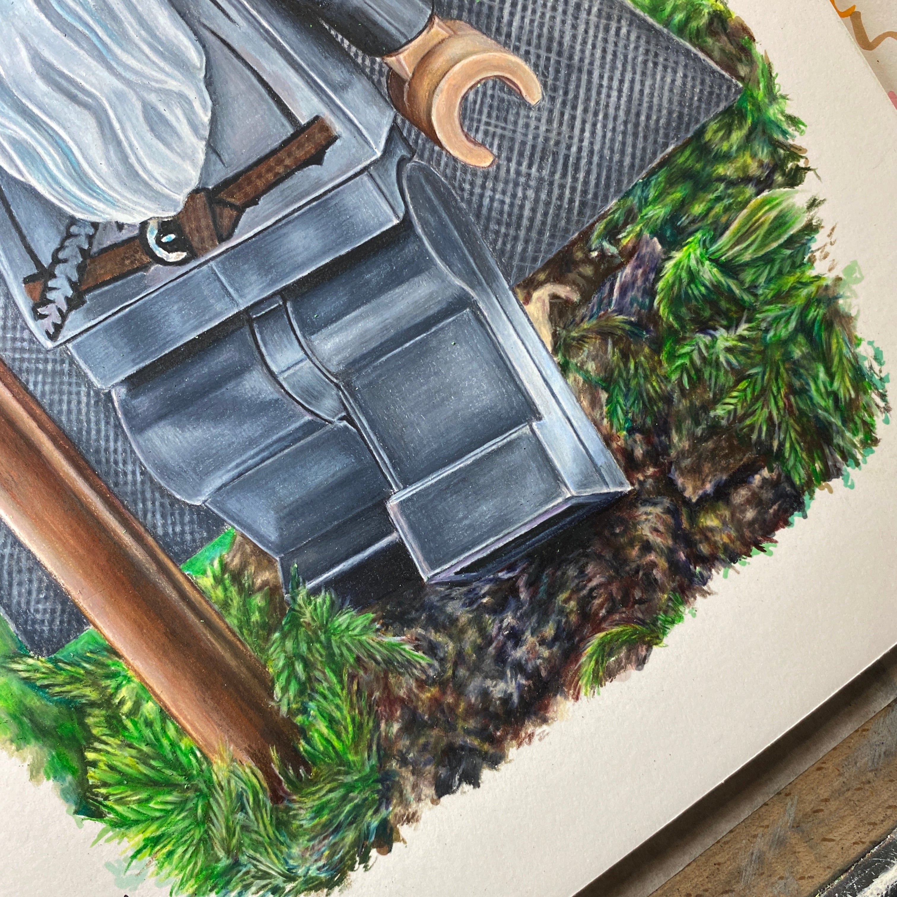 LEGO Gandalf Minifigure Drawing - PRINT