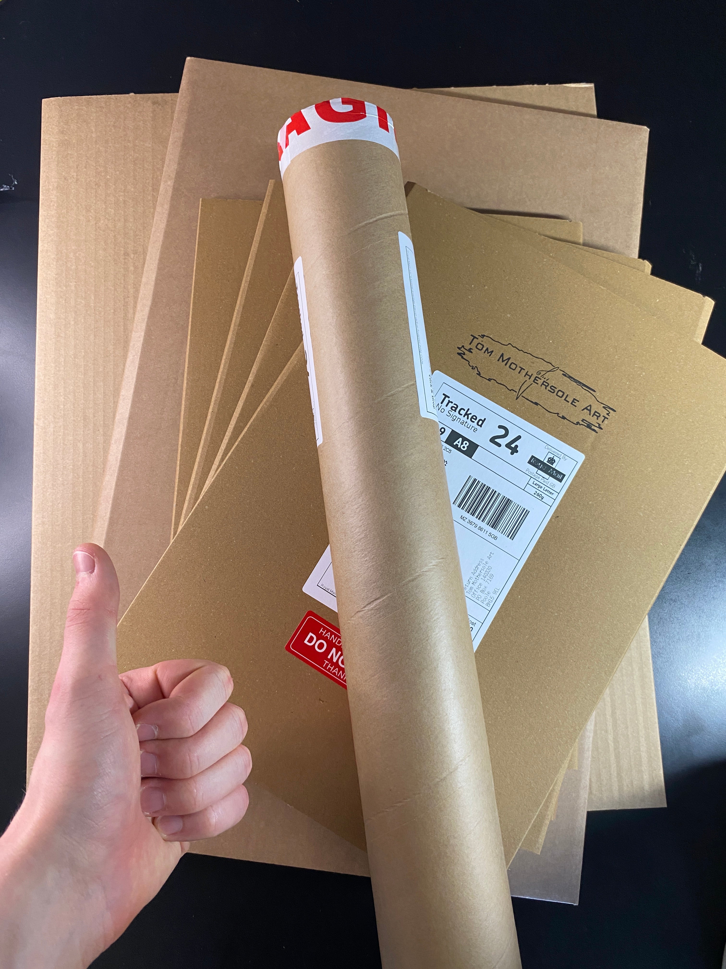 How Tom Mothersole packages art prints