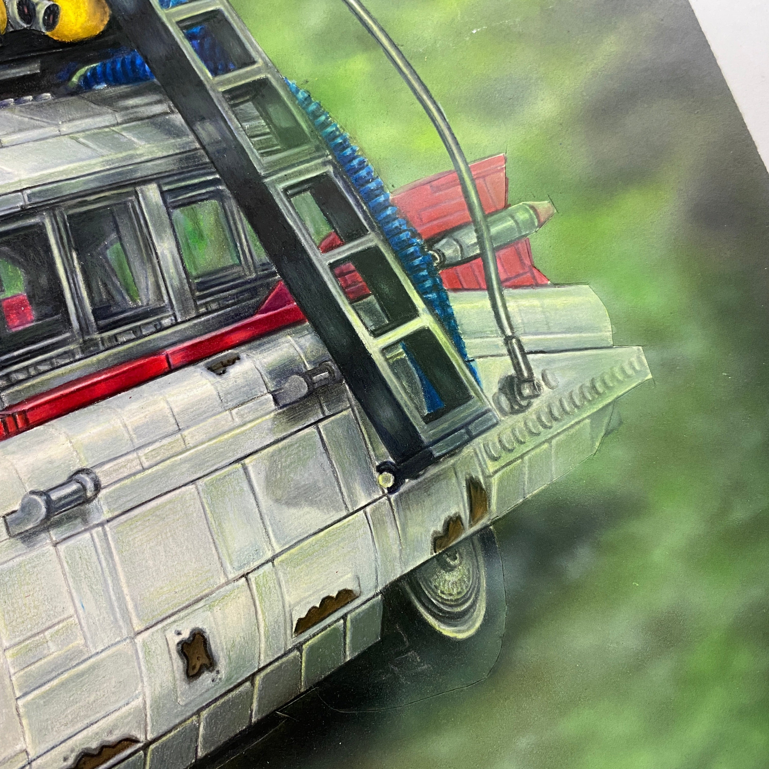 LEGO Ecto-1 Drawing - ORIGINAL