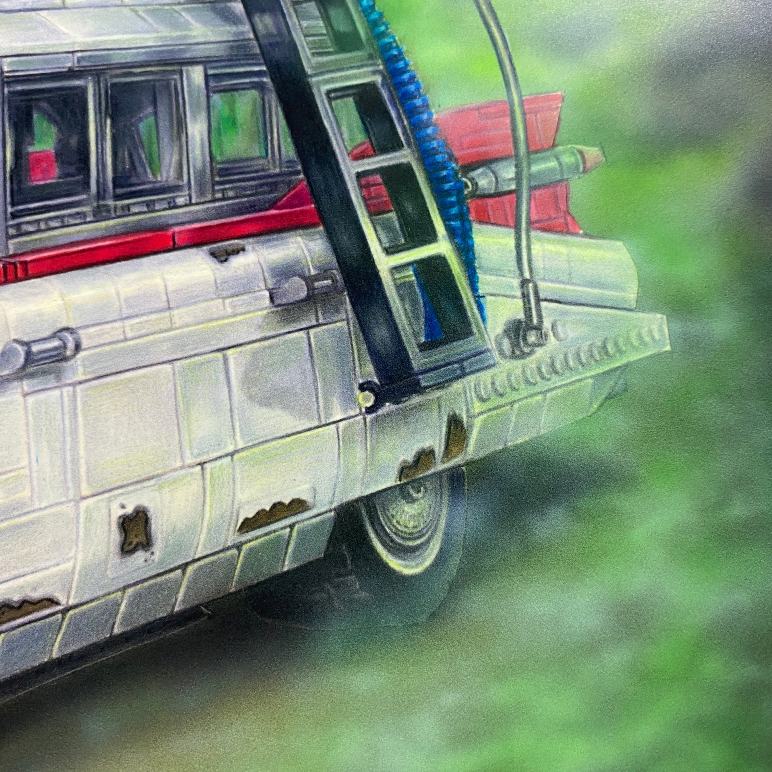 LEGO Ecto-1 Drawing - PRINT