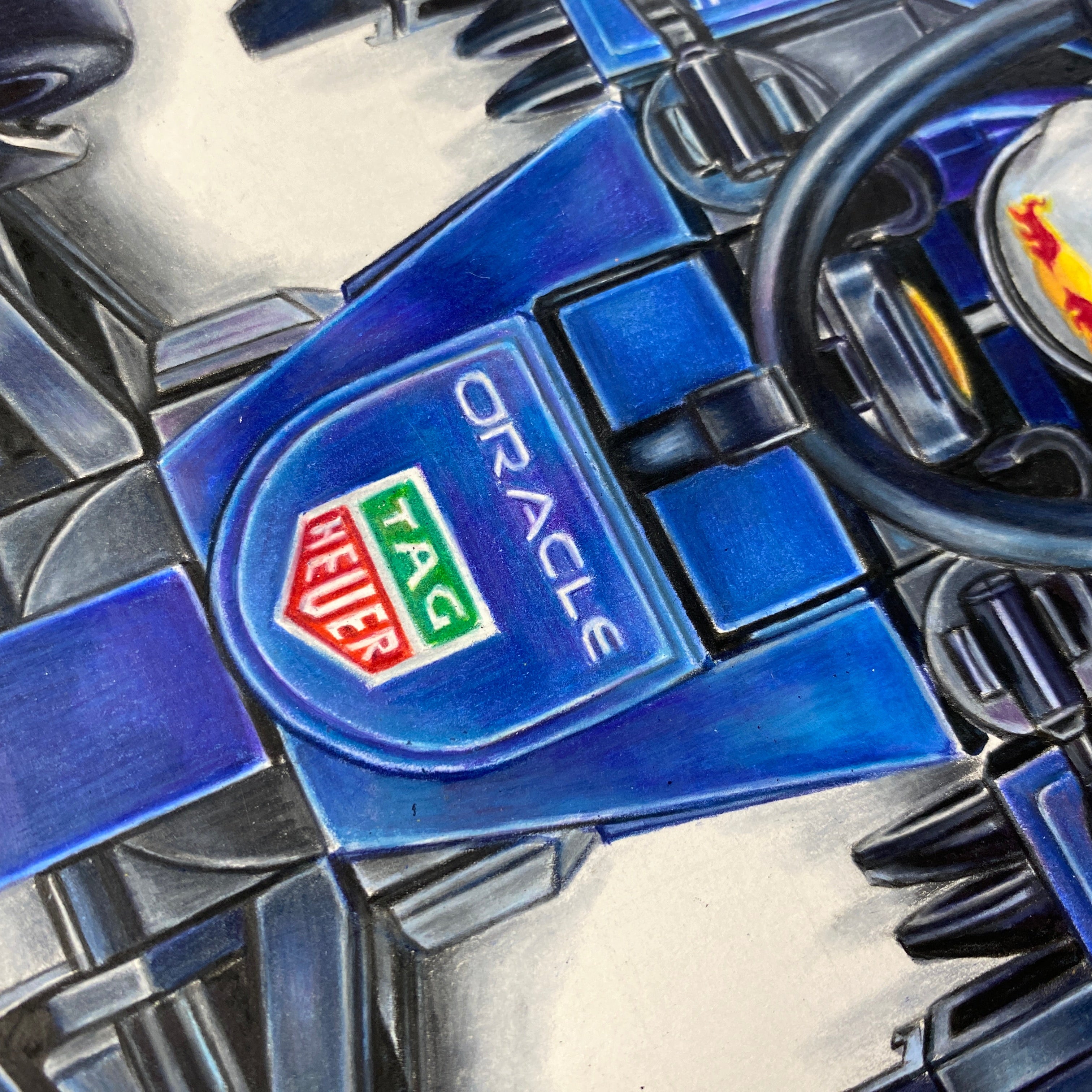 LEGO RedBull F1 Car Drawing - ORIGINAL