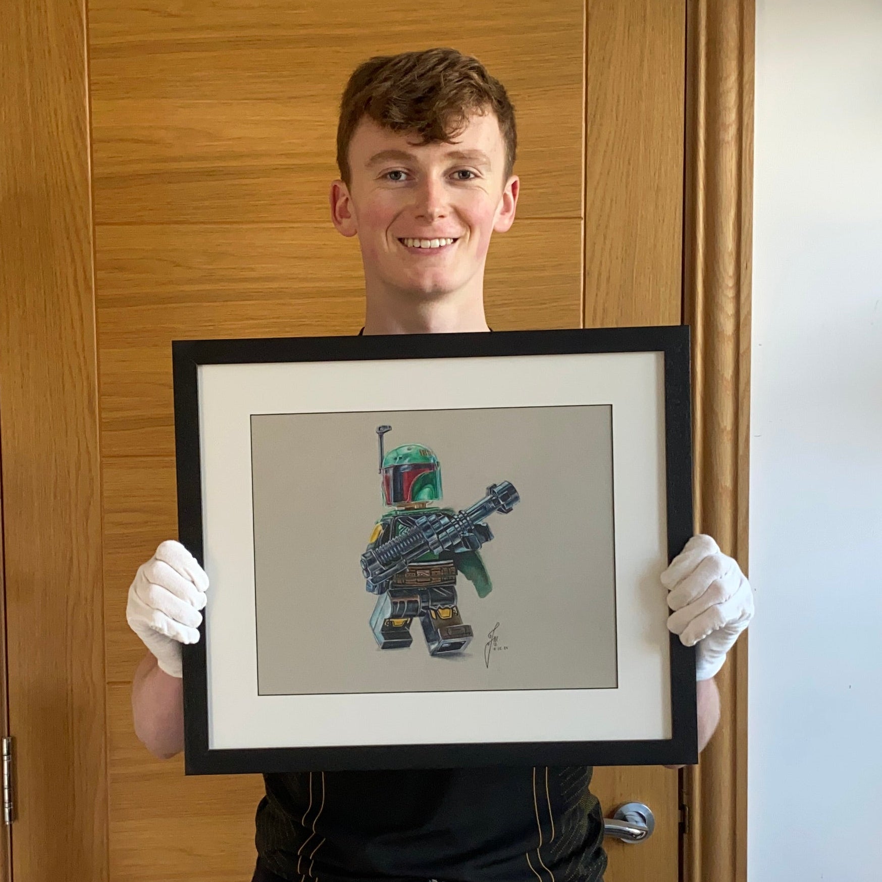 LEGO Boba Fett Drawing - ORIGINAL