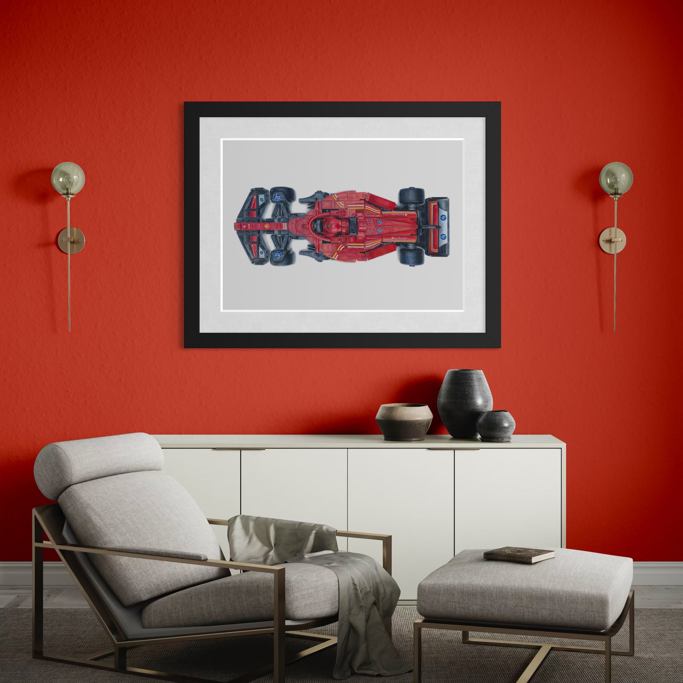 LEGO Ferrari F1 Car Drawing - ORIGINAL