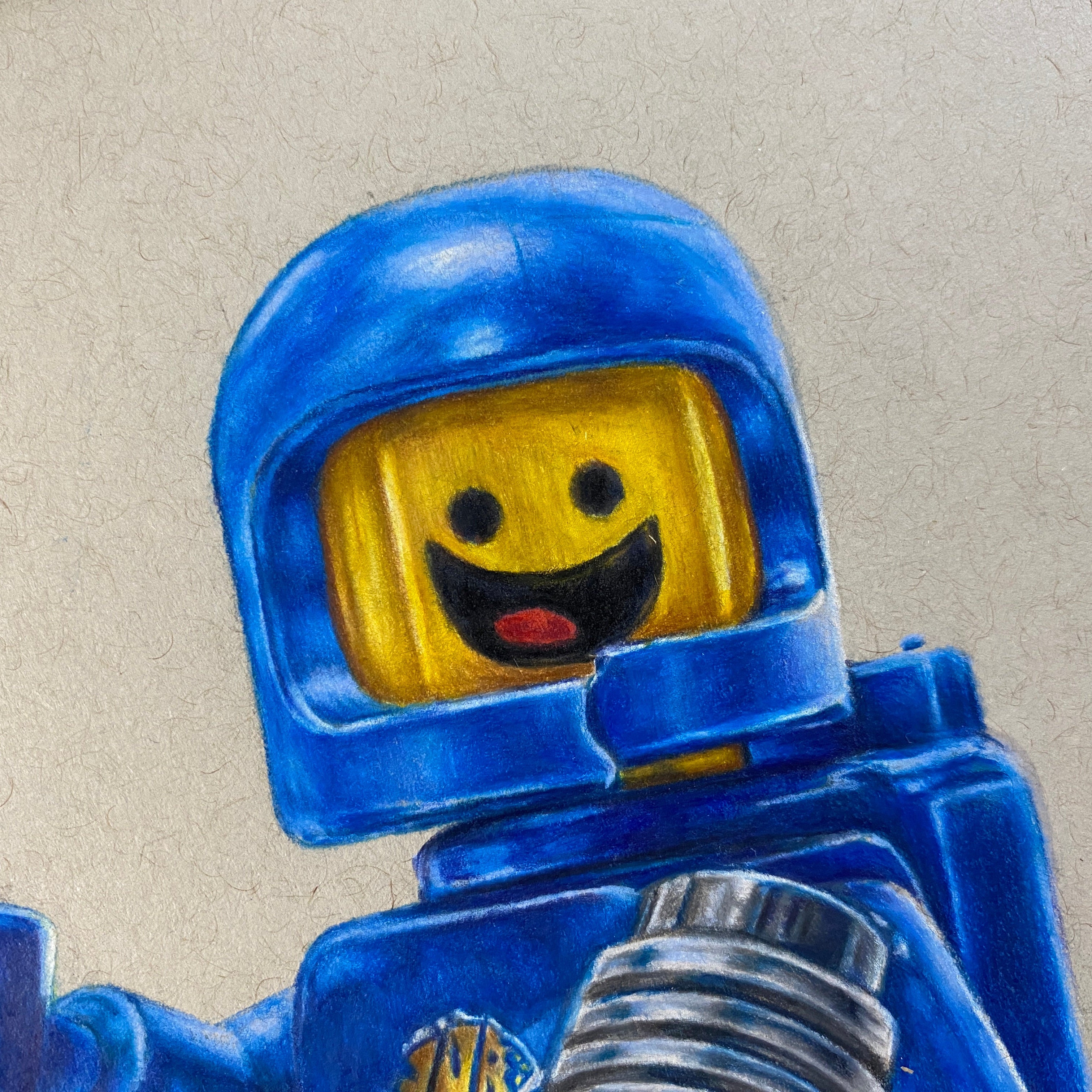 LEGO Classic Spaceman Drawing - ORIGINAL
