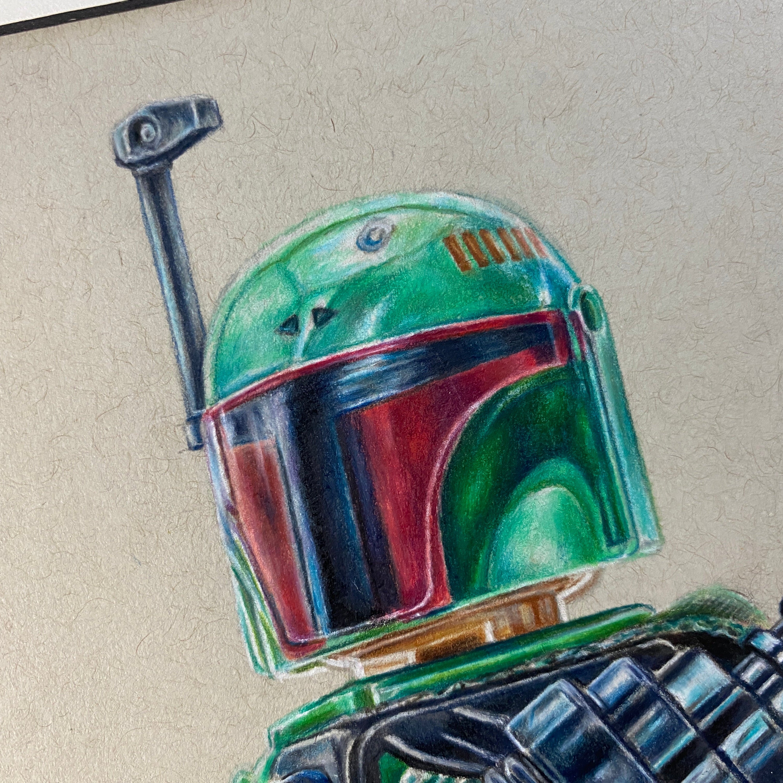 LEGO Boba Fett Drawing - ORIGINAL