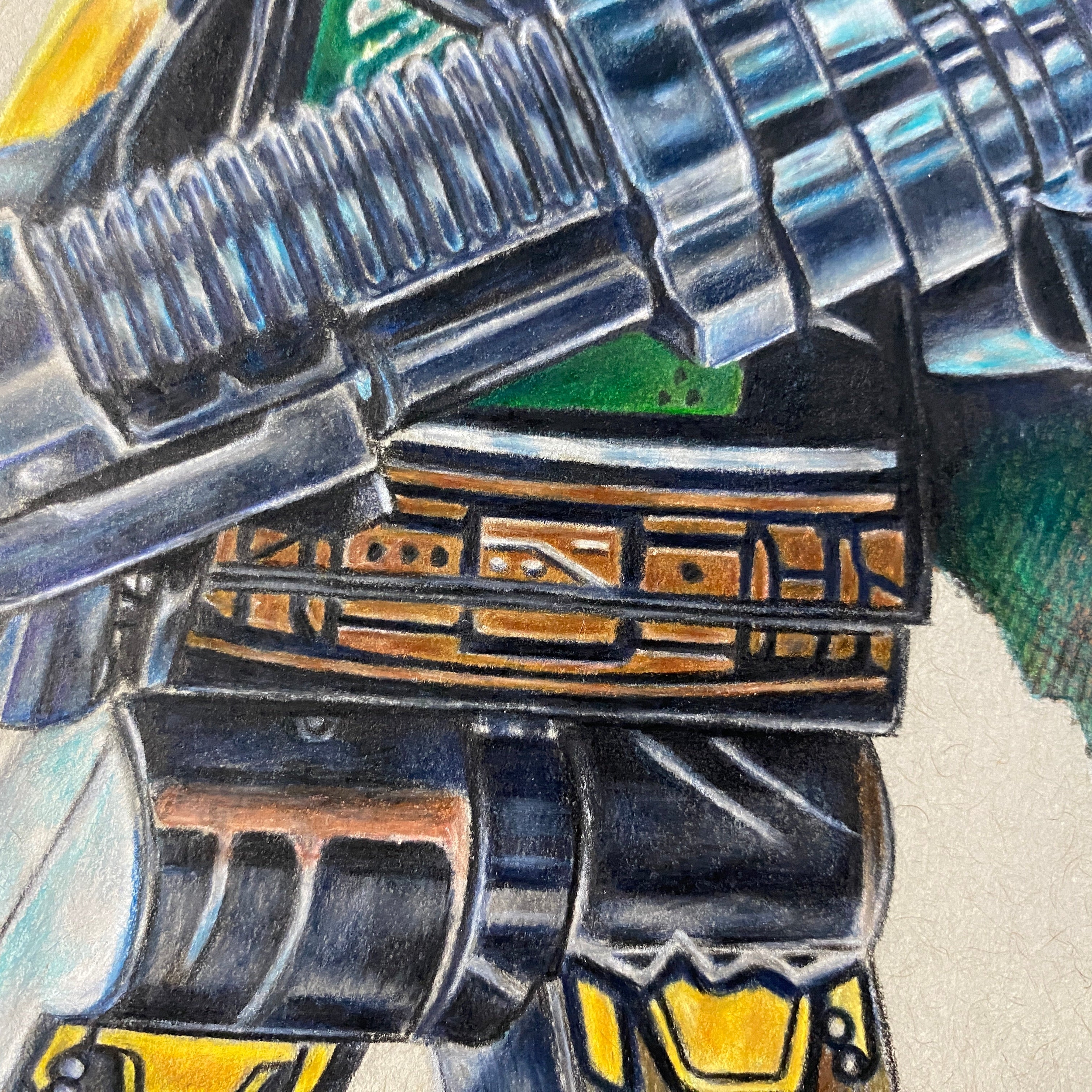 LEGO Boba Fett Drawing - ORIGINAL