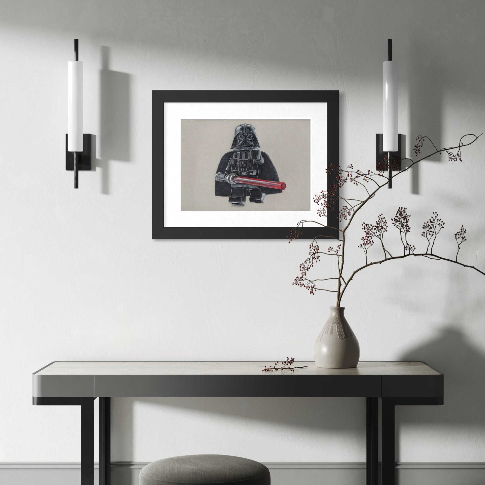 LEGO Darth Vader Drawing - ORIGINAL