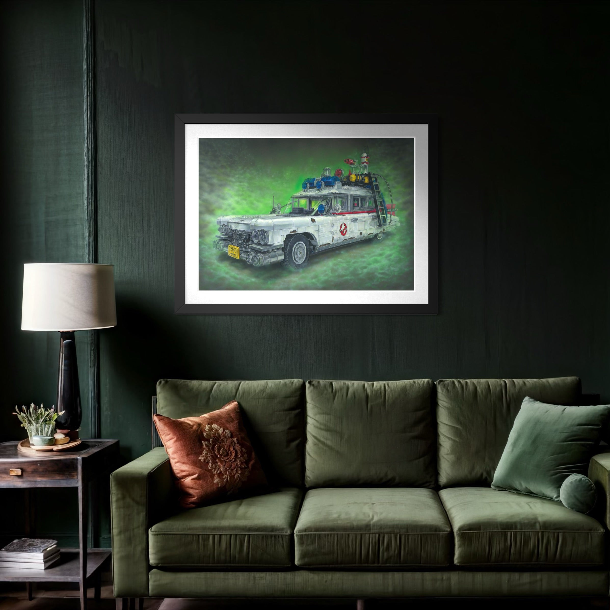 LEGO Ecto-1 Drawing - ORIGINAL