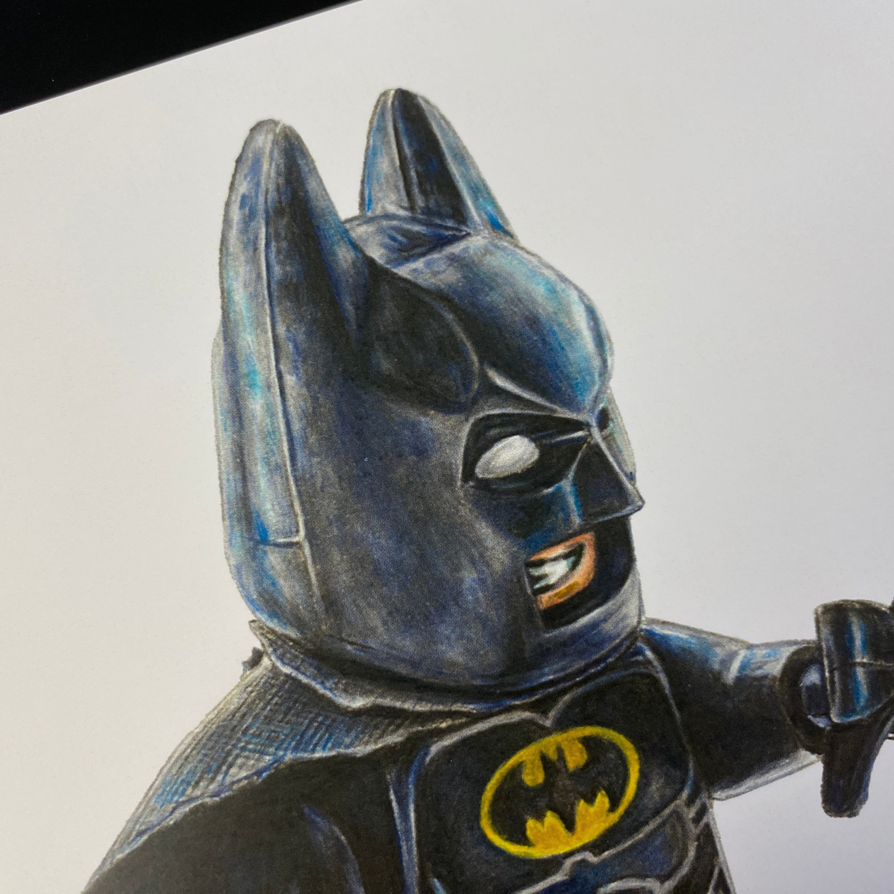 LEGO Batman and Joker Minifigures Drawing - PRINT