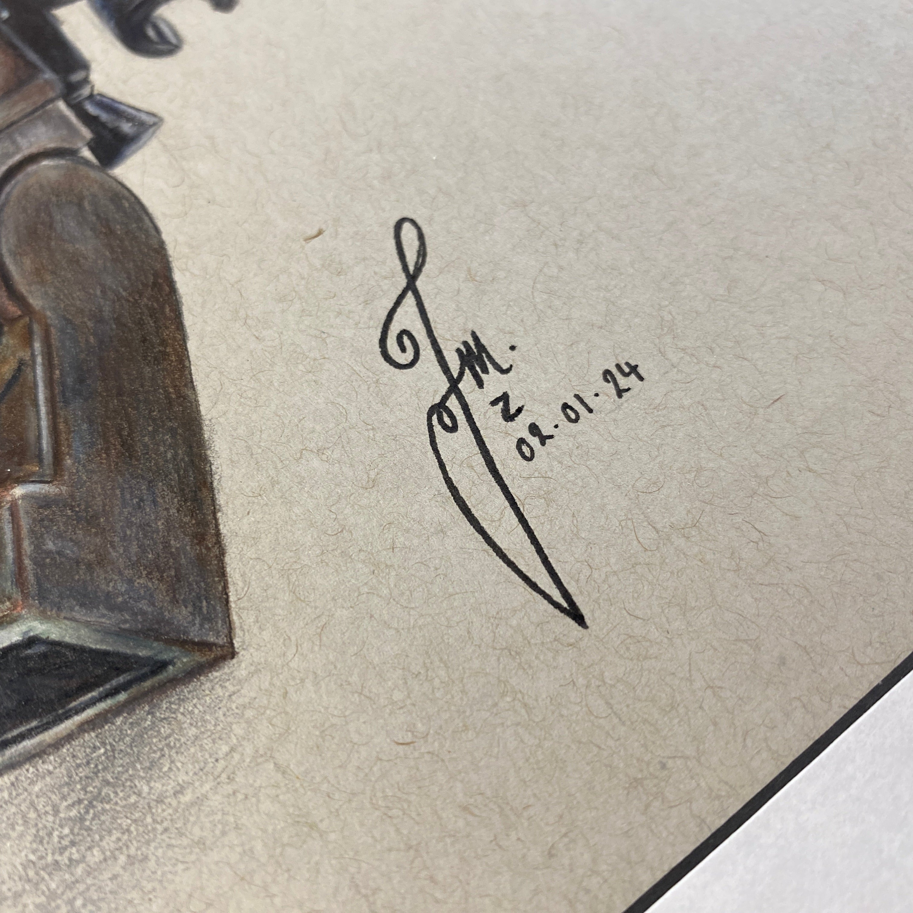 LEGO Mandalorian And Grogu Minifigure Drawing - ORIGINAL
