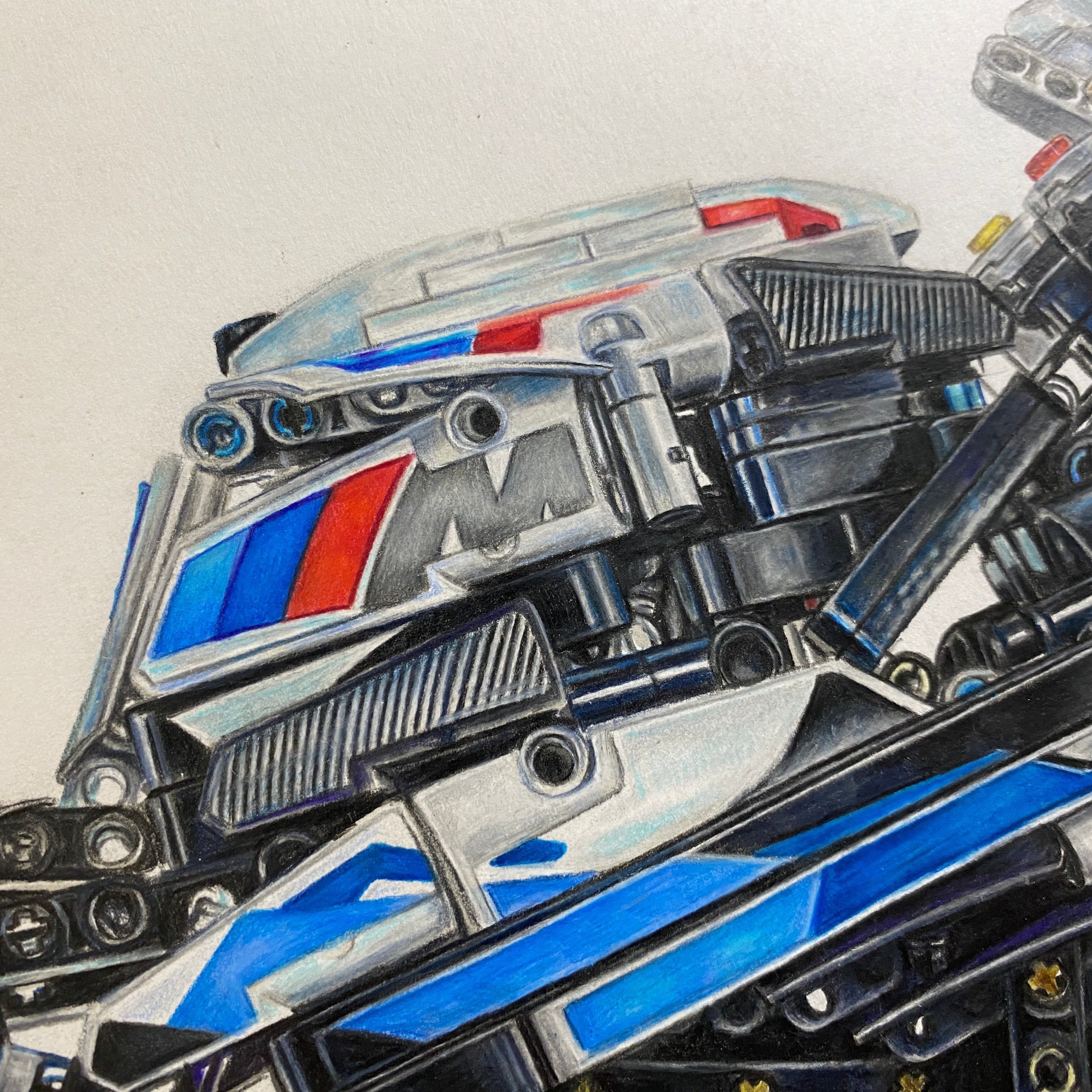 LEGO Technic BMW M 1000 RR Drawing - PRINT