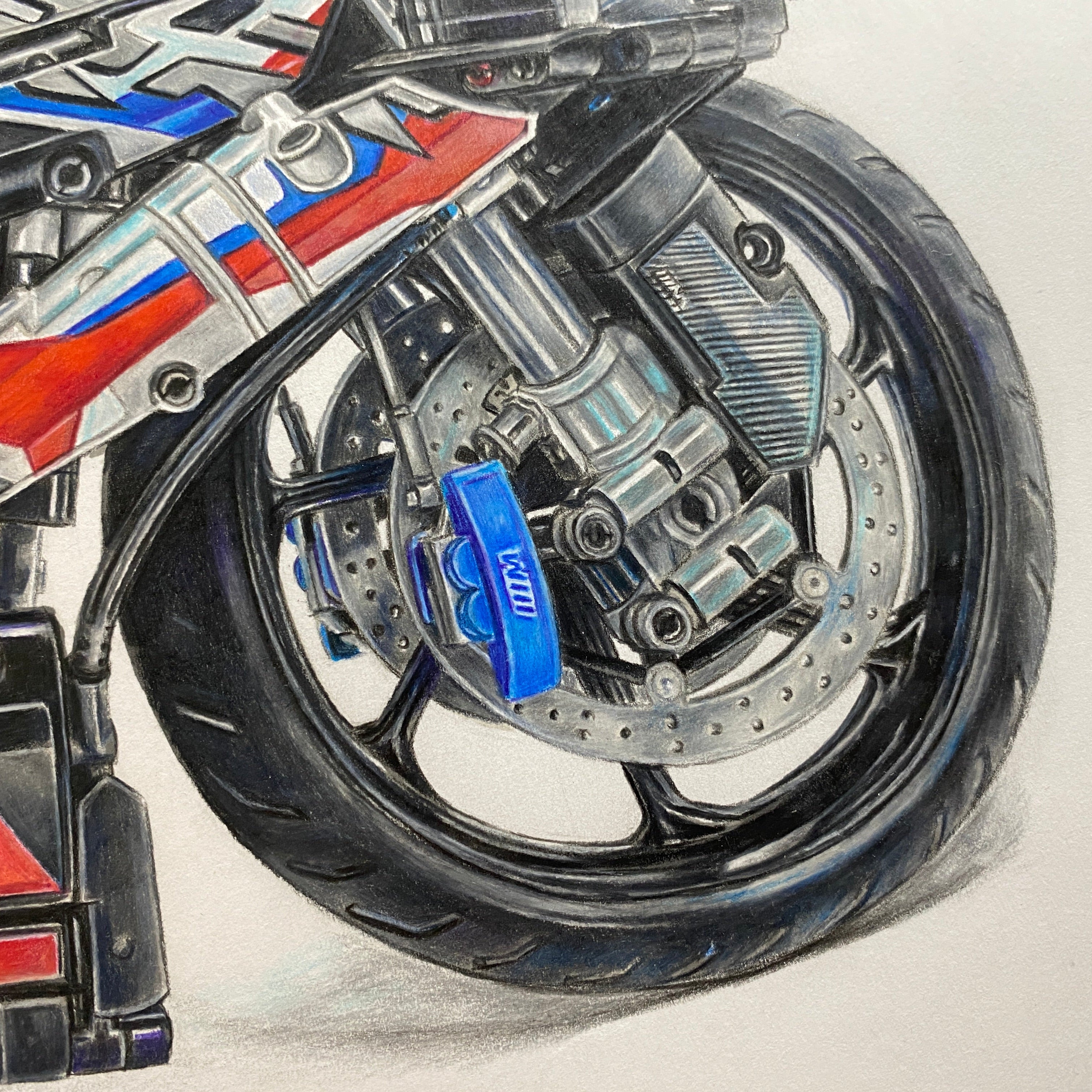 LEGO Technic BMW M 1000 RR Drawing - PRINT