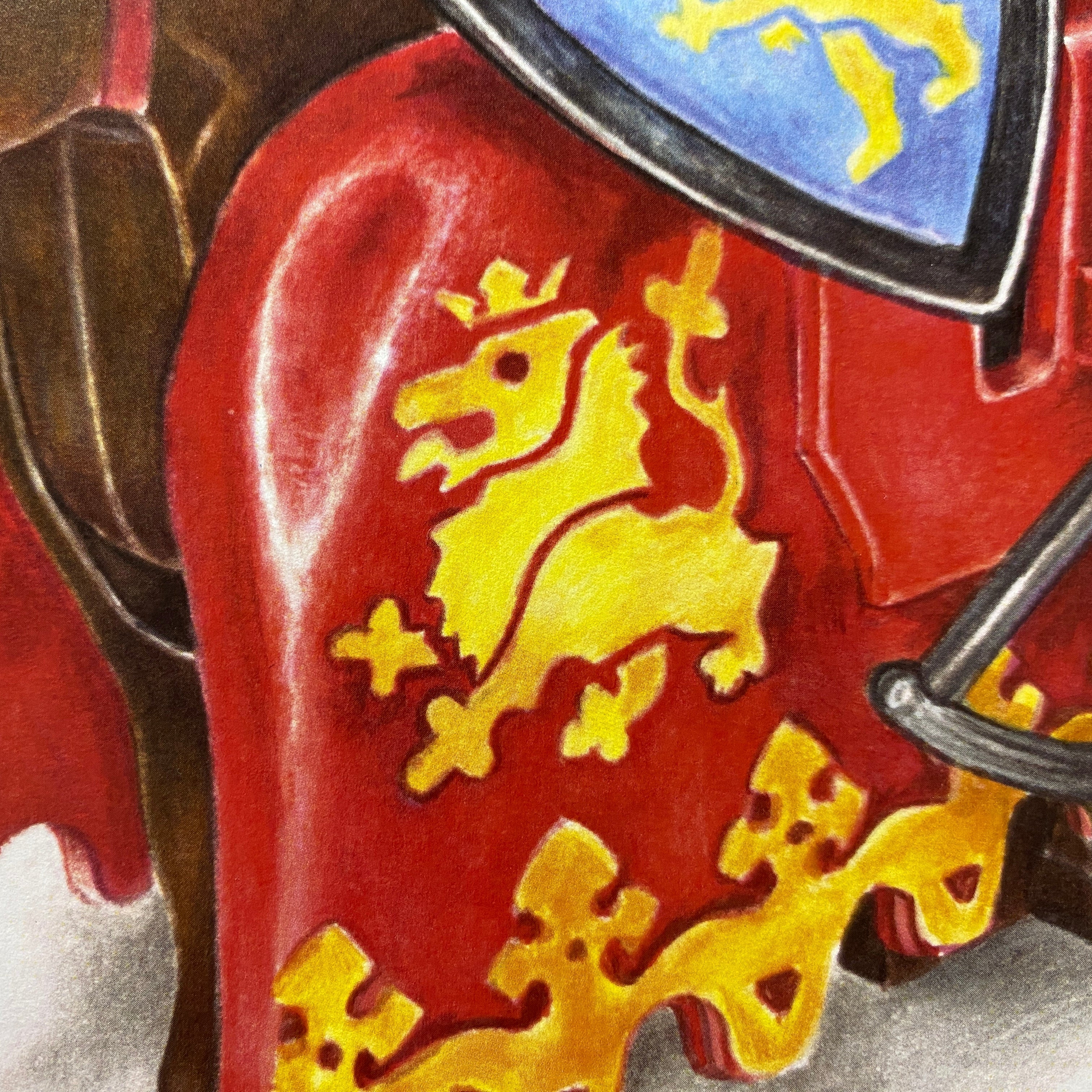 LEGO Lion Knight Minifigure Drawing - PRINT