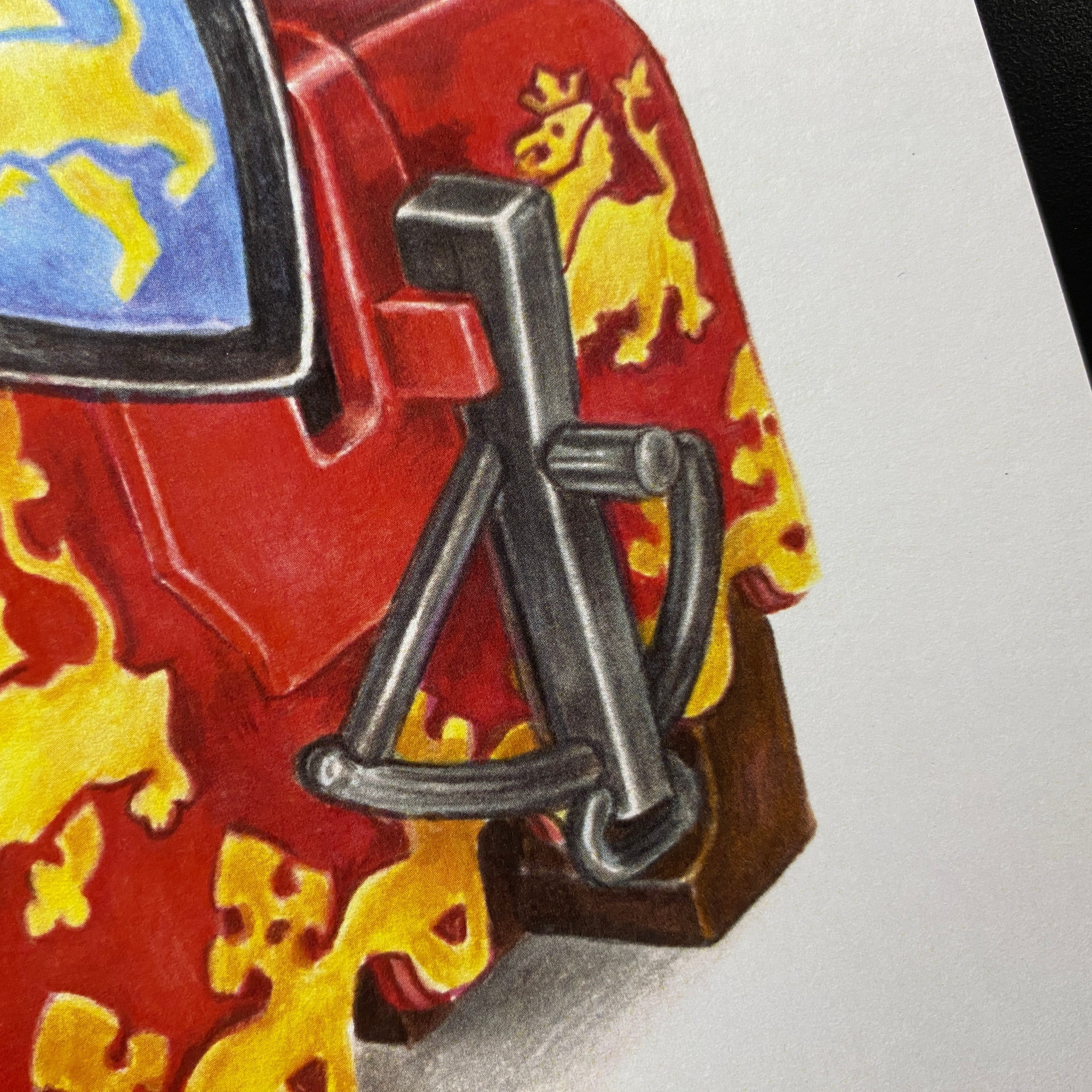 LEGO Lion Knight Minifigure Drawing - PRINT