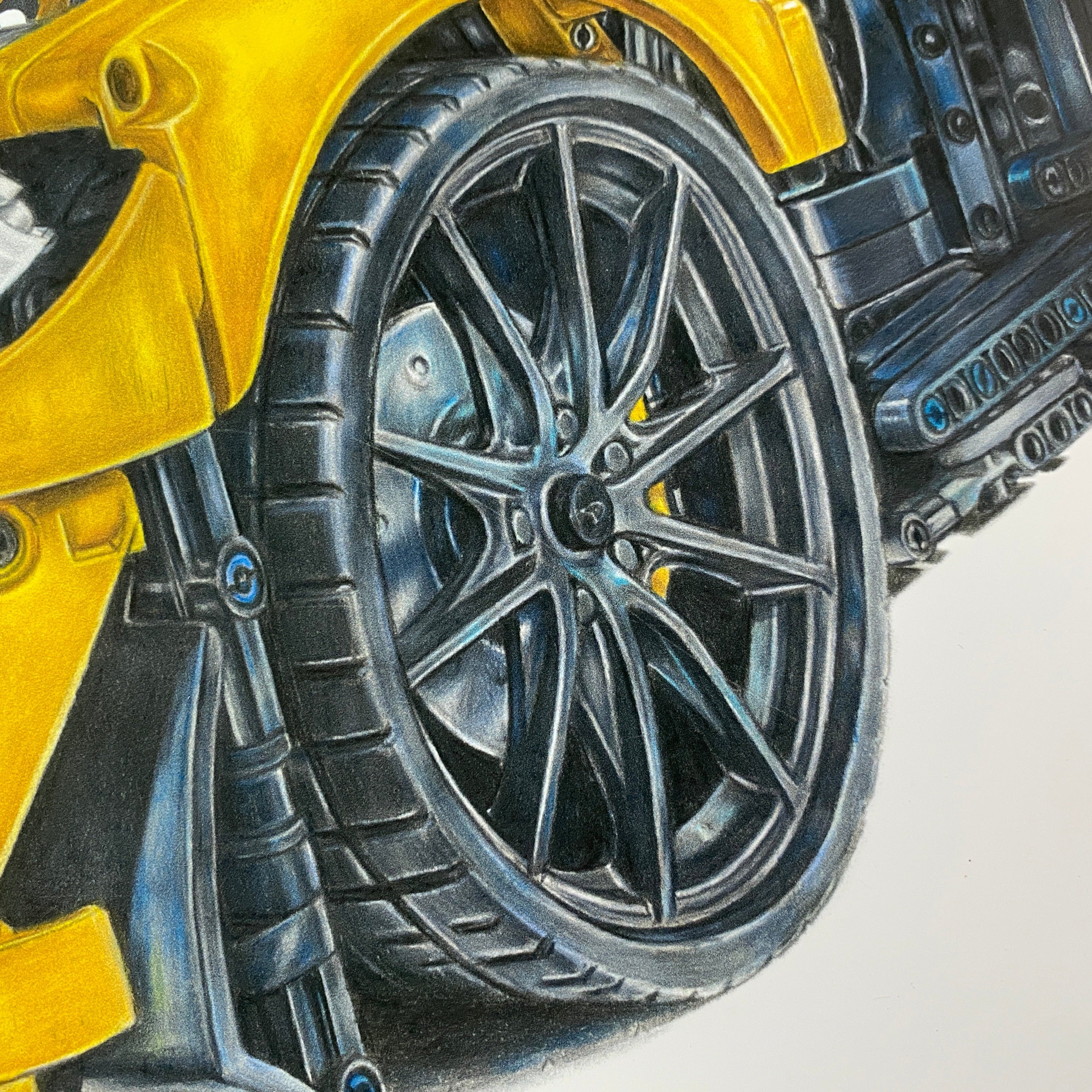 LEGO McLaren P1 Drawing - PRINT