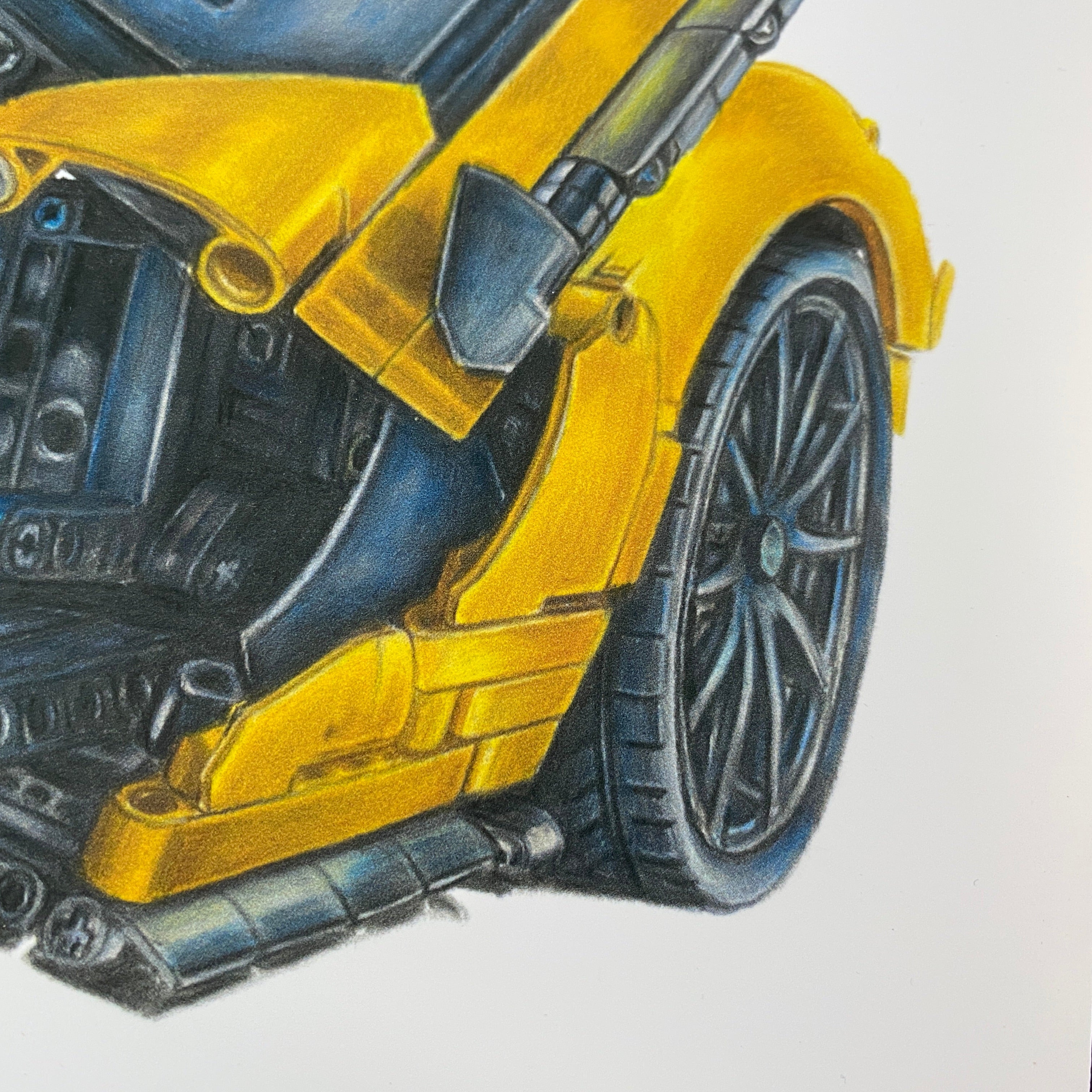 LEGO McLaren P1 Drawing - PRINT
