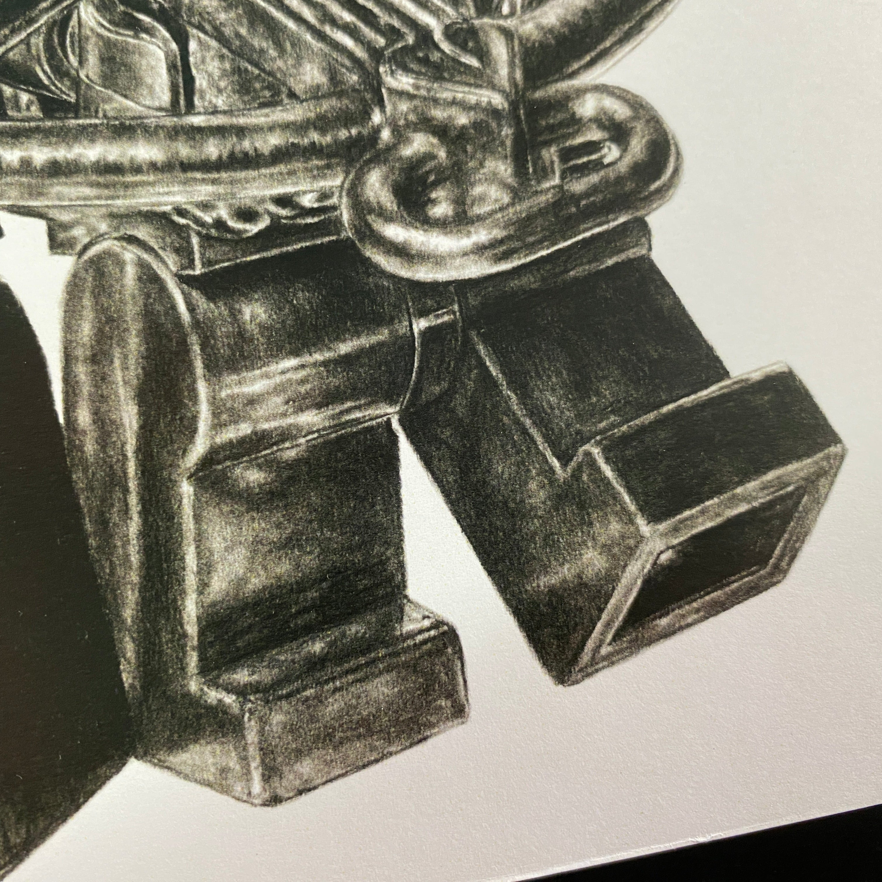 LEGO Han Solo and Chewbacca Graphite Pencil Drawing - PRINT