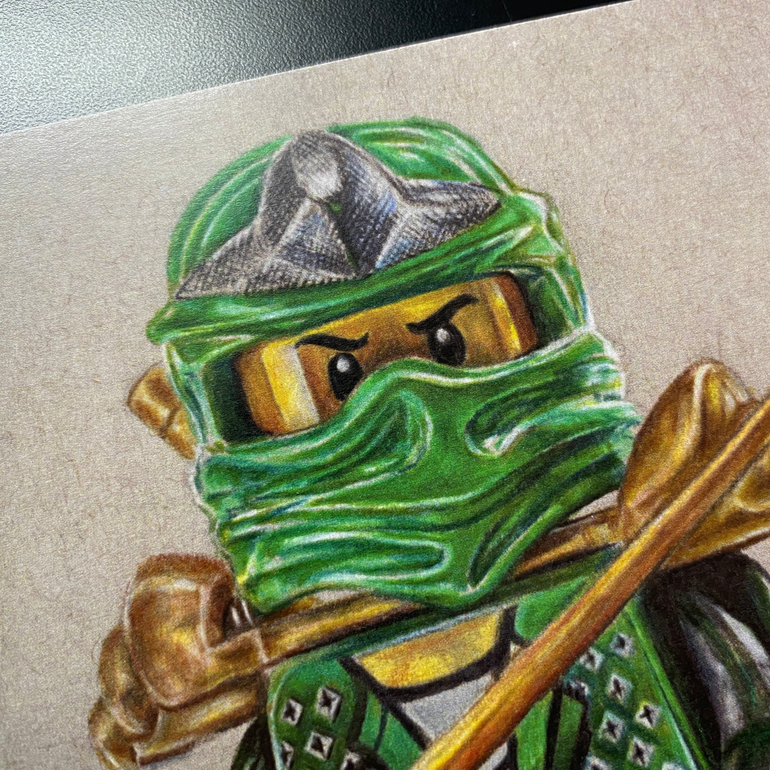 LEGO Lloyd Garmadon Minifigure Drawing - PRINT