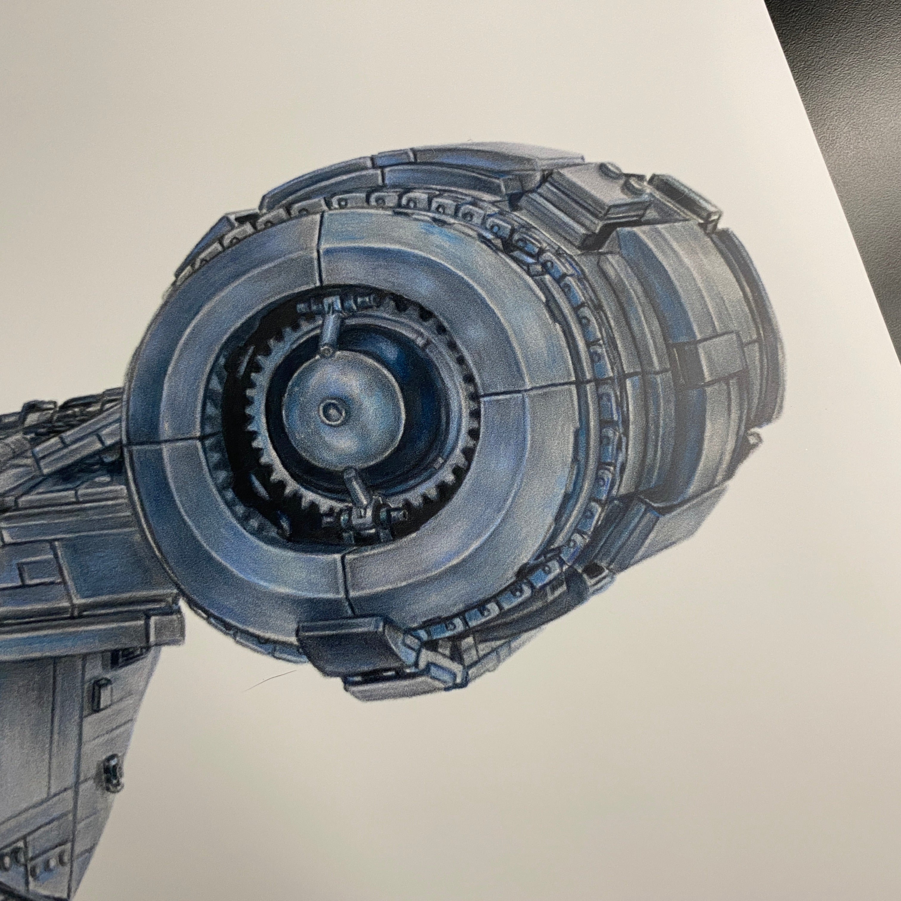 Drawing of the LEGO Razorcrest - PRINT