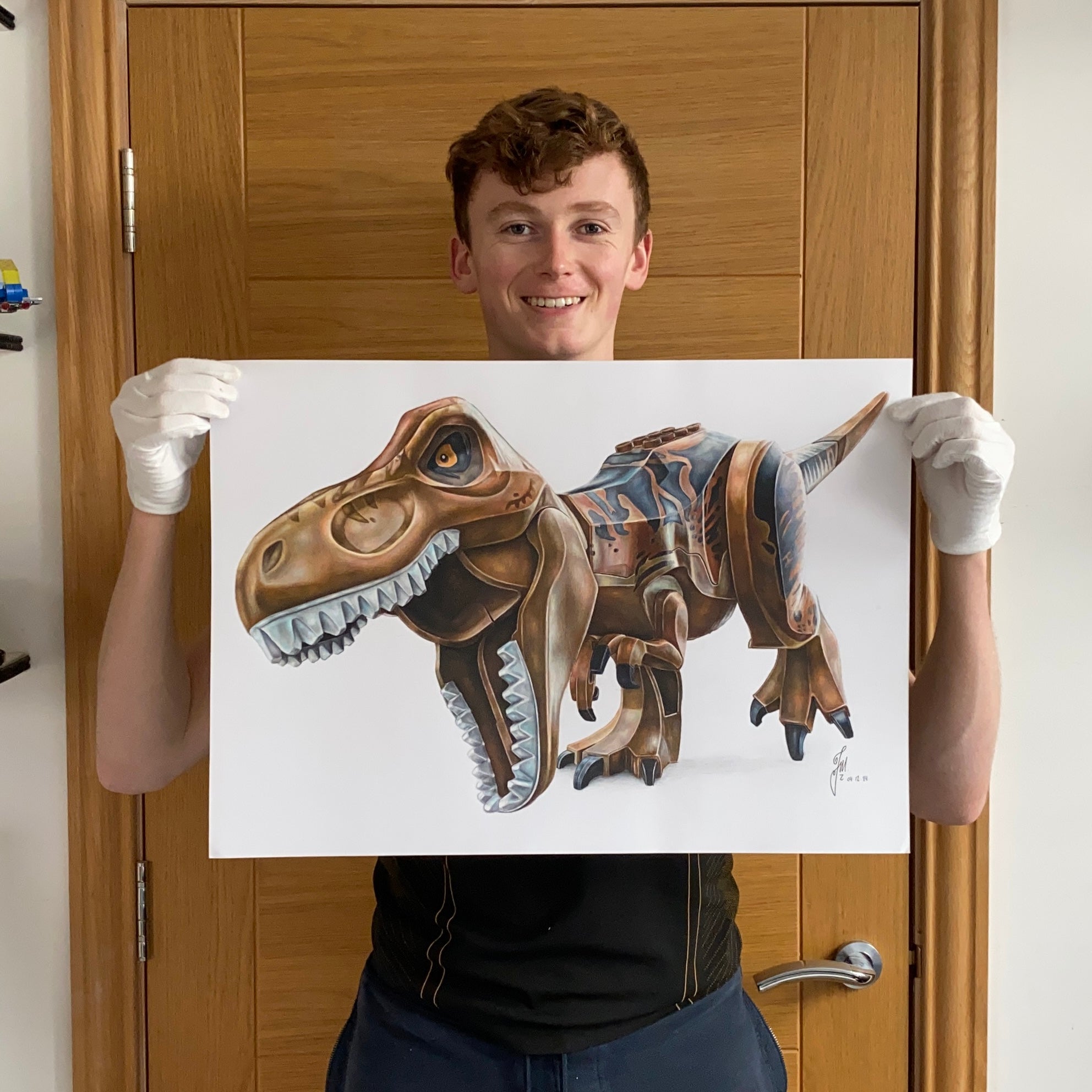 LEGO T-Rex Drawing - PRINT