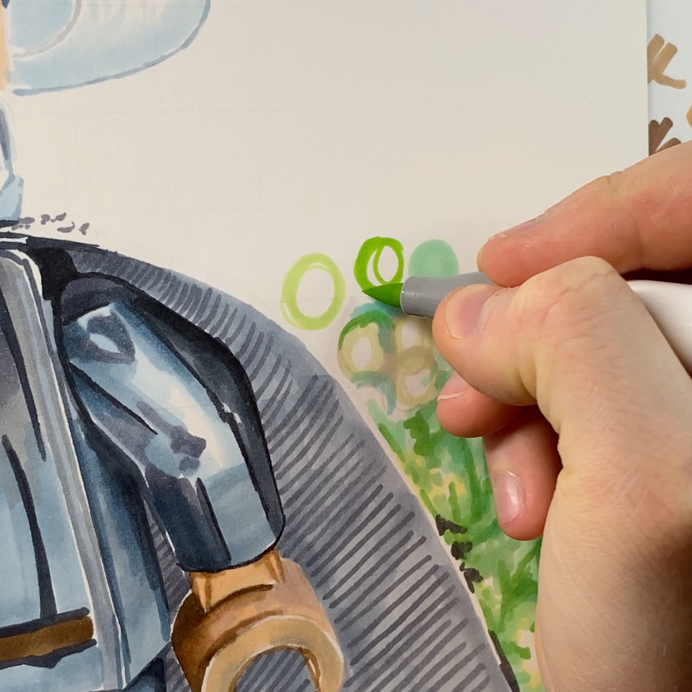 LEGO Gandalf Minifigure Drawing - PRINT