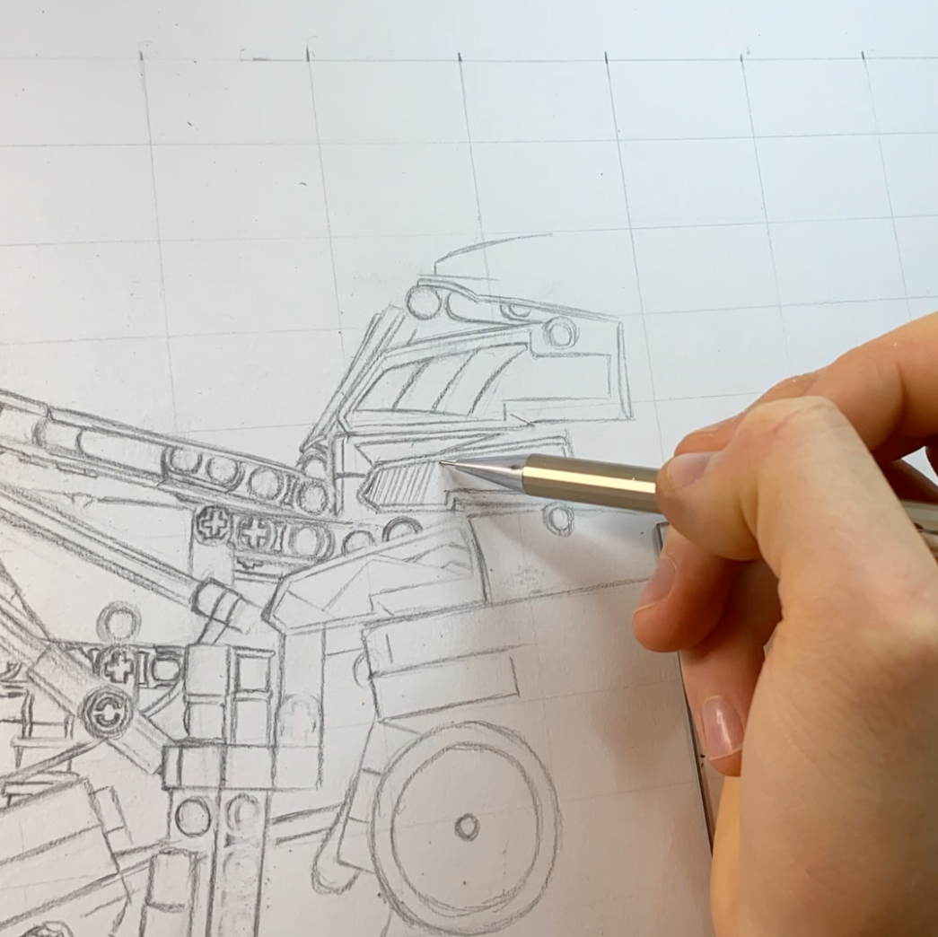 LEGO Technic BMW M 1000 RR Drawing - PRINT