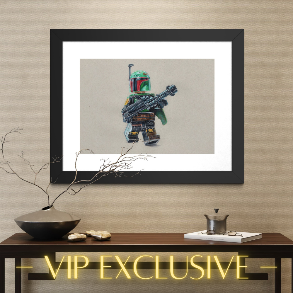 LEGO Boba Fett Drawing - ORIGINAL