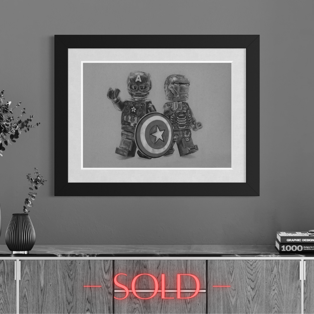 Captain America and Iron Man Minifigures - ORIGINAL