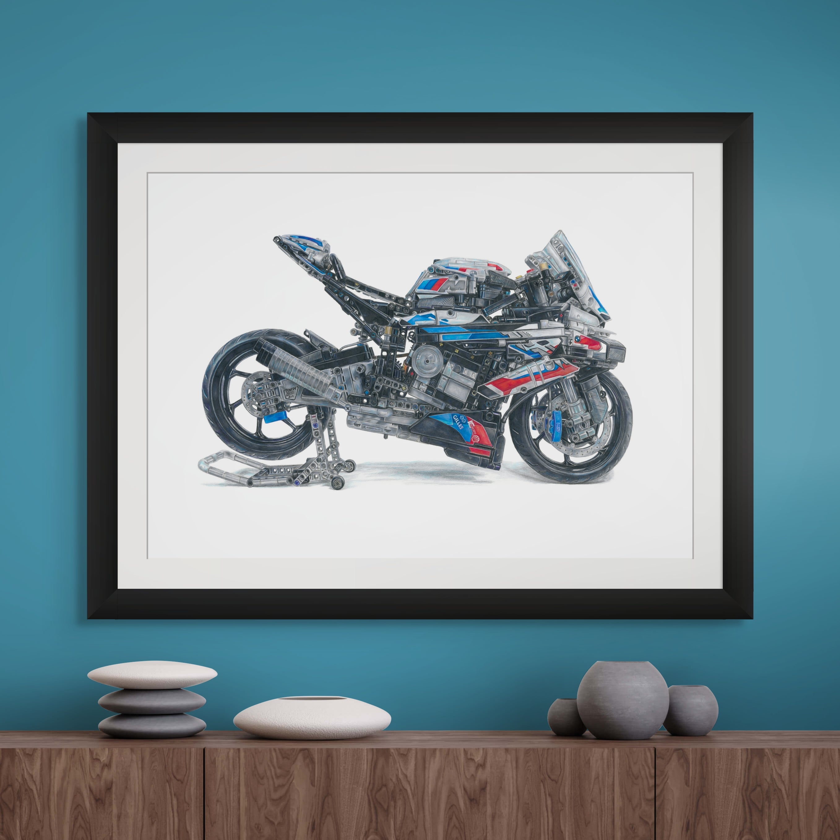 LEGO Technic BMW M 1000 RR Drawing - PRINT