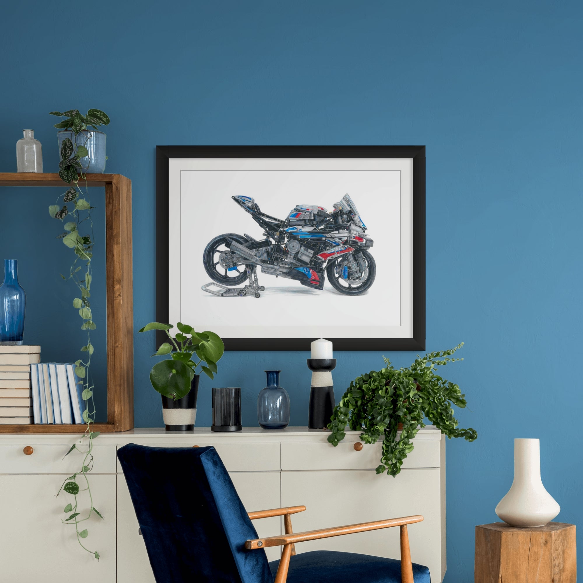 LEGO Technic BMW M 1000 RR Drawing - PRINT