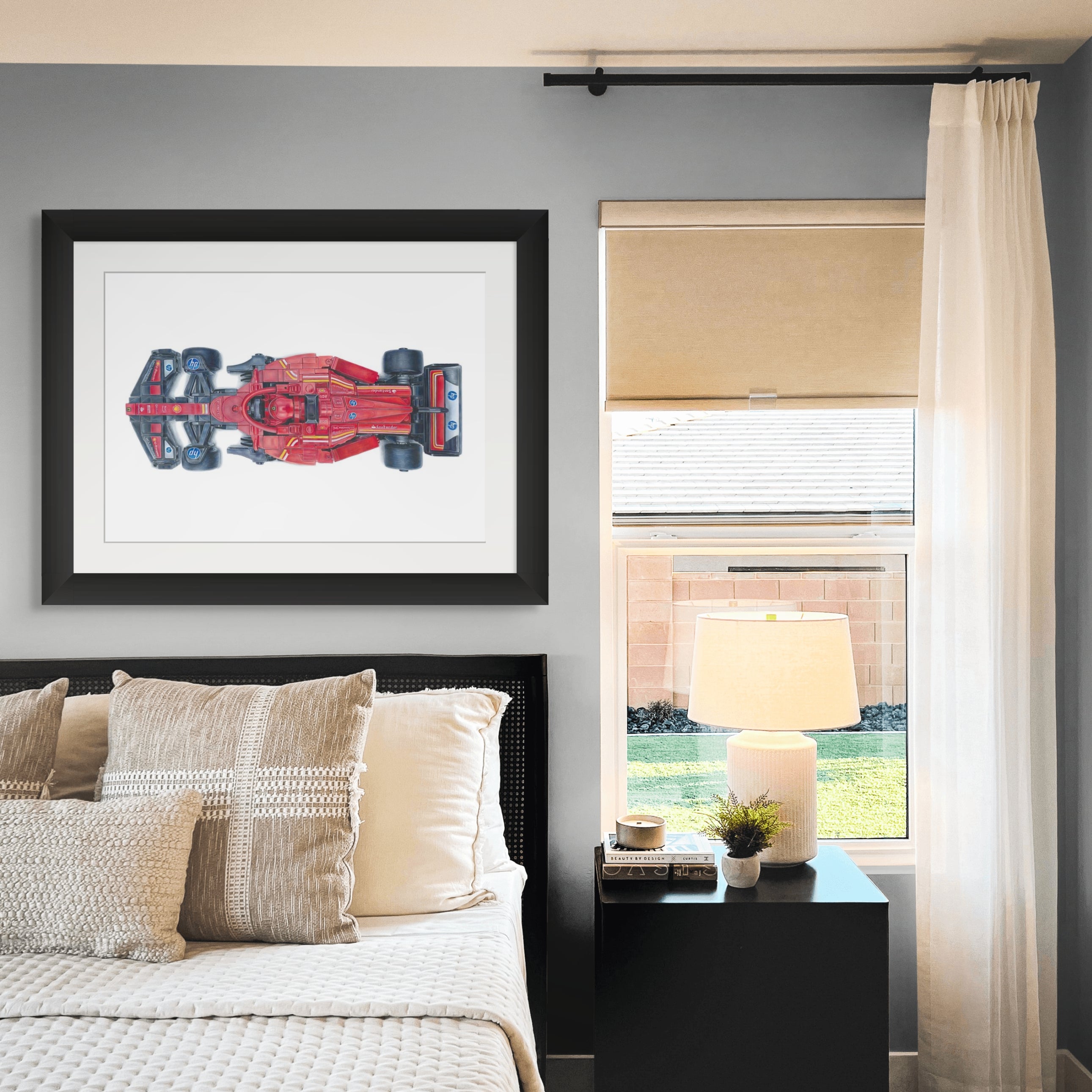 LEGO Ferrari F1 Car Drawing - PRINT