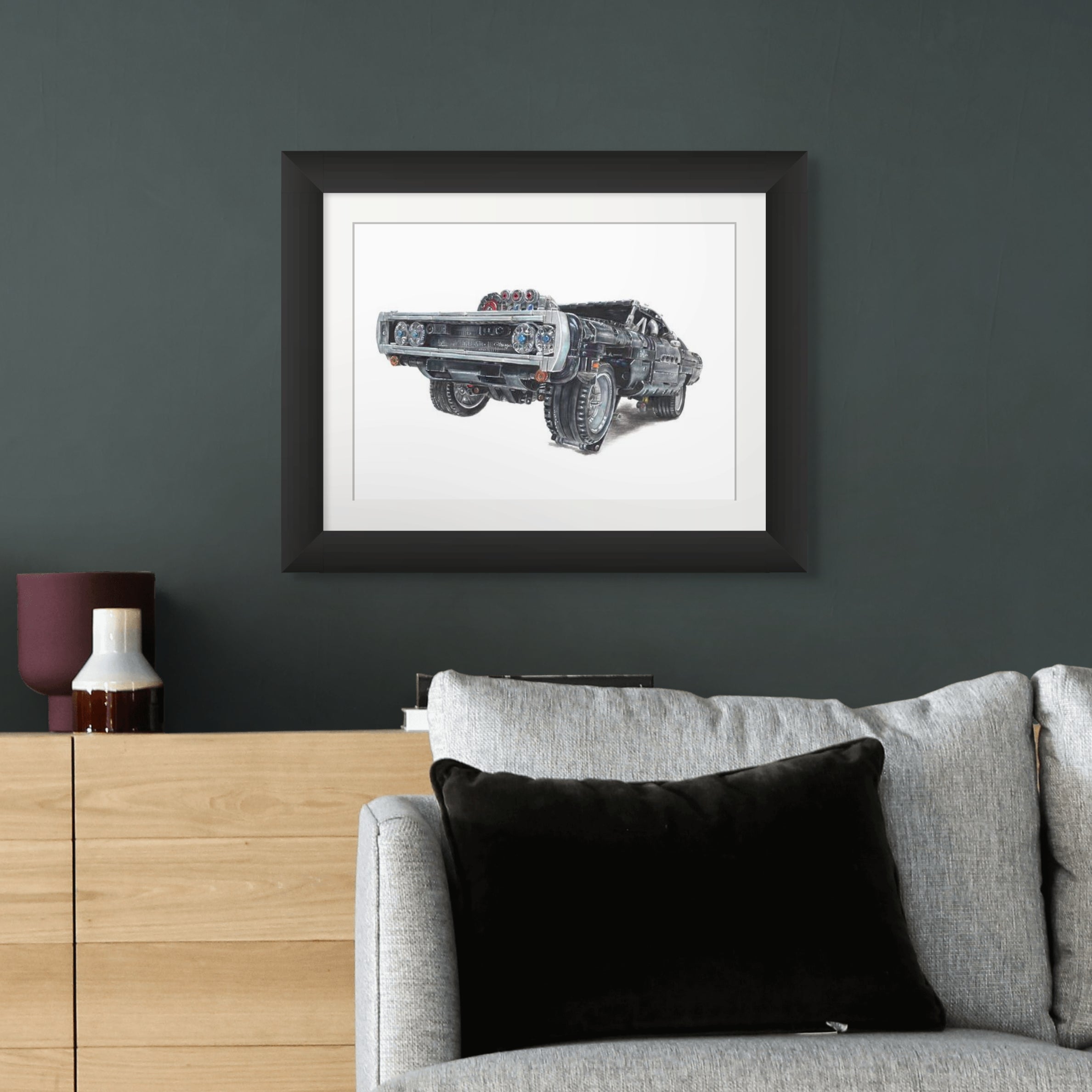 LEGO Technic Dodge Charger Drawing - PRINT