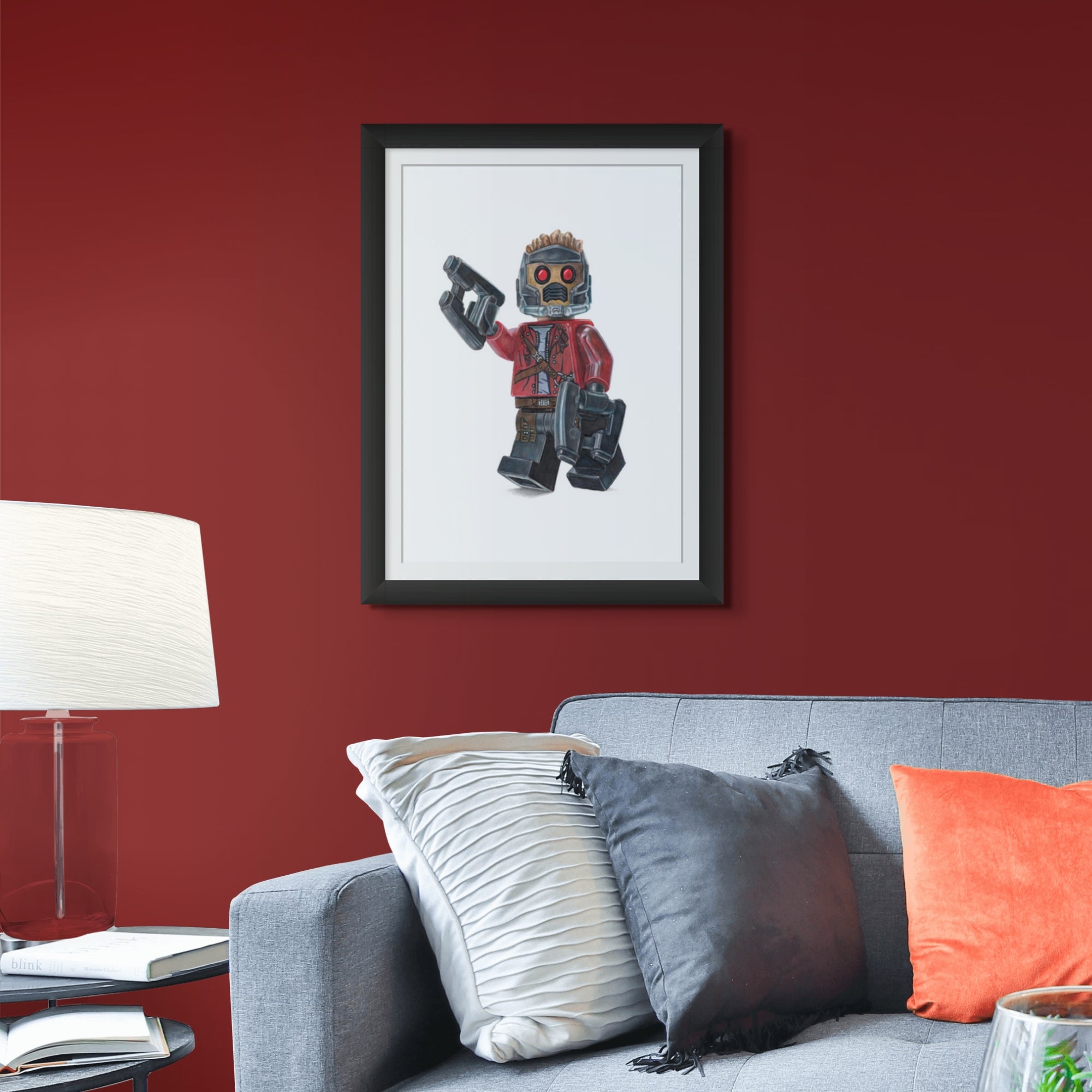 LEGO Starlord Minifigure Drawing - PRINT