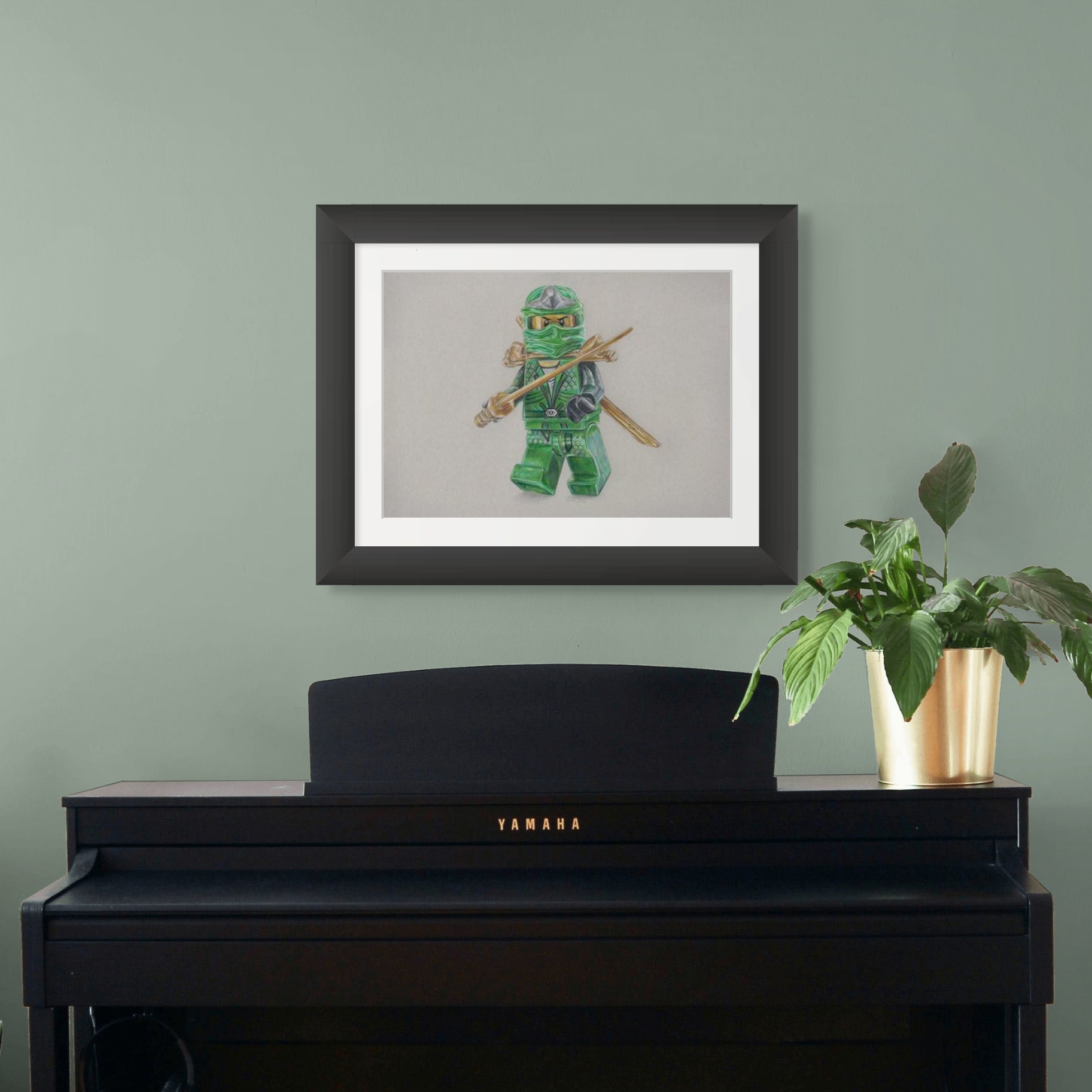LEGO Lloyd Garmadon Minifigure Drawing - PRINT