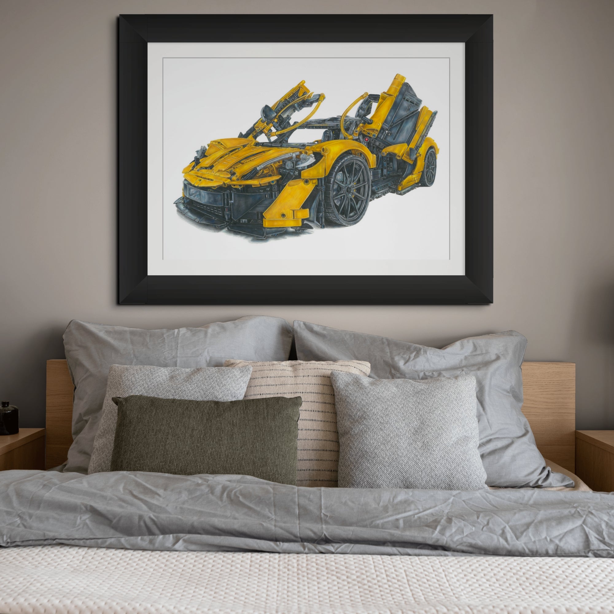 LEGO McLaren P1 Drawing - PRINT