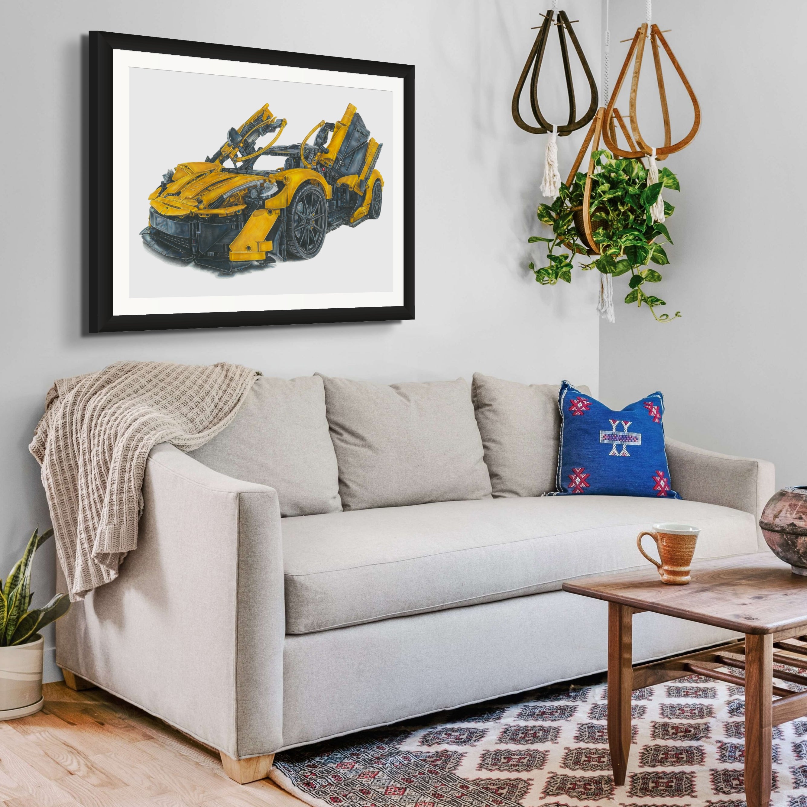 LEGO McLaren P1 Drawing - PRINT