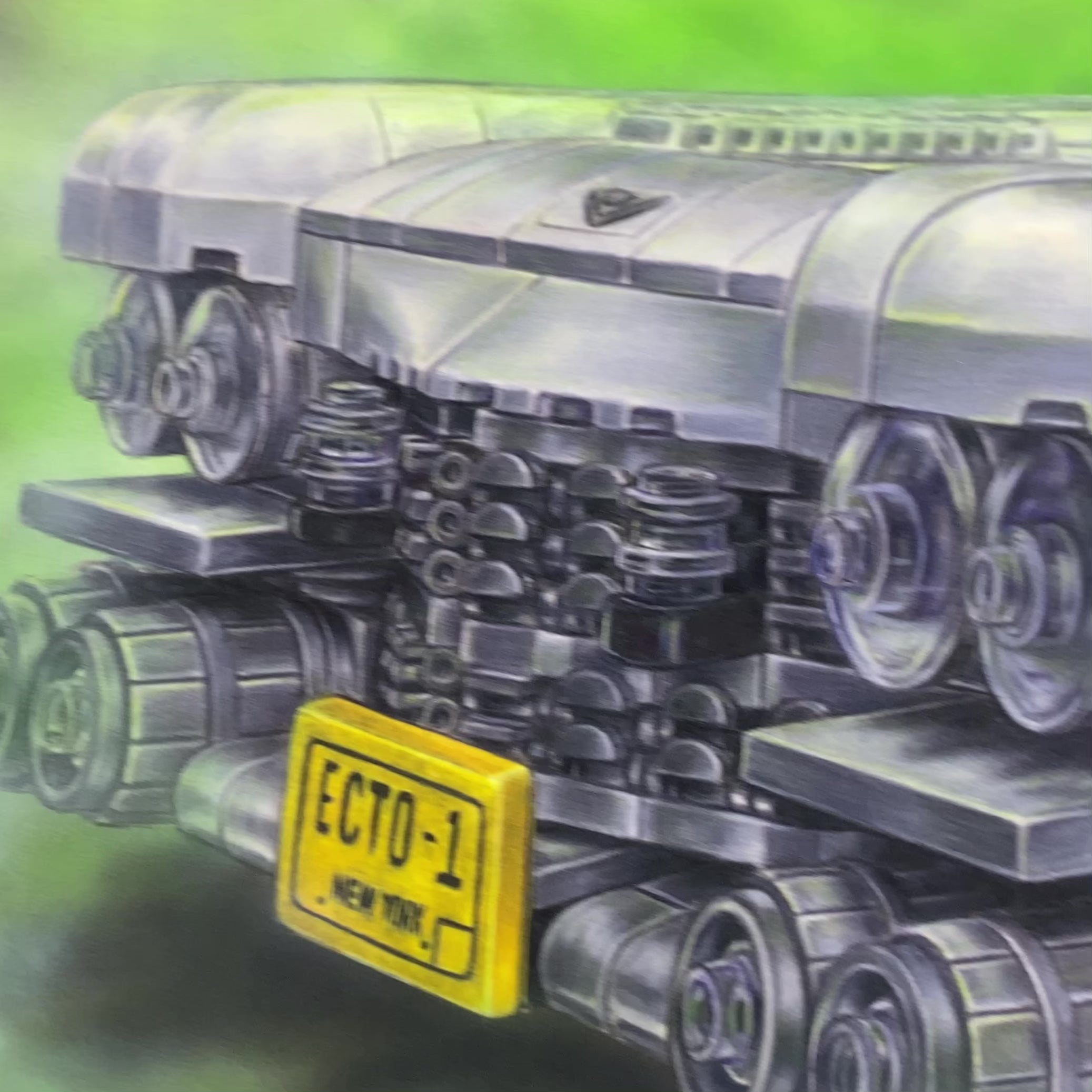LEGO Ecto-1 Drawing - PRINT
