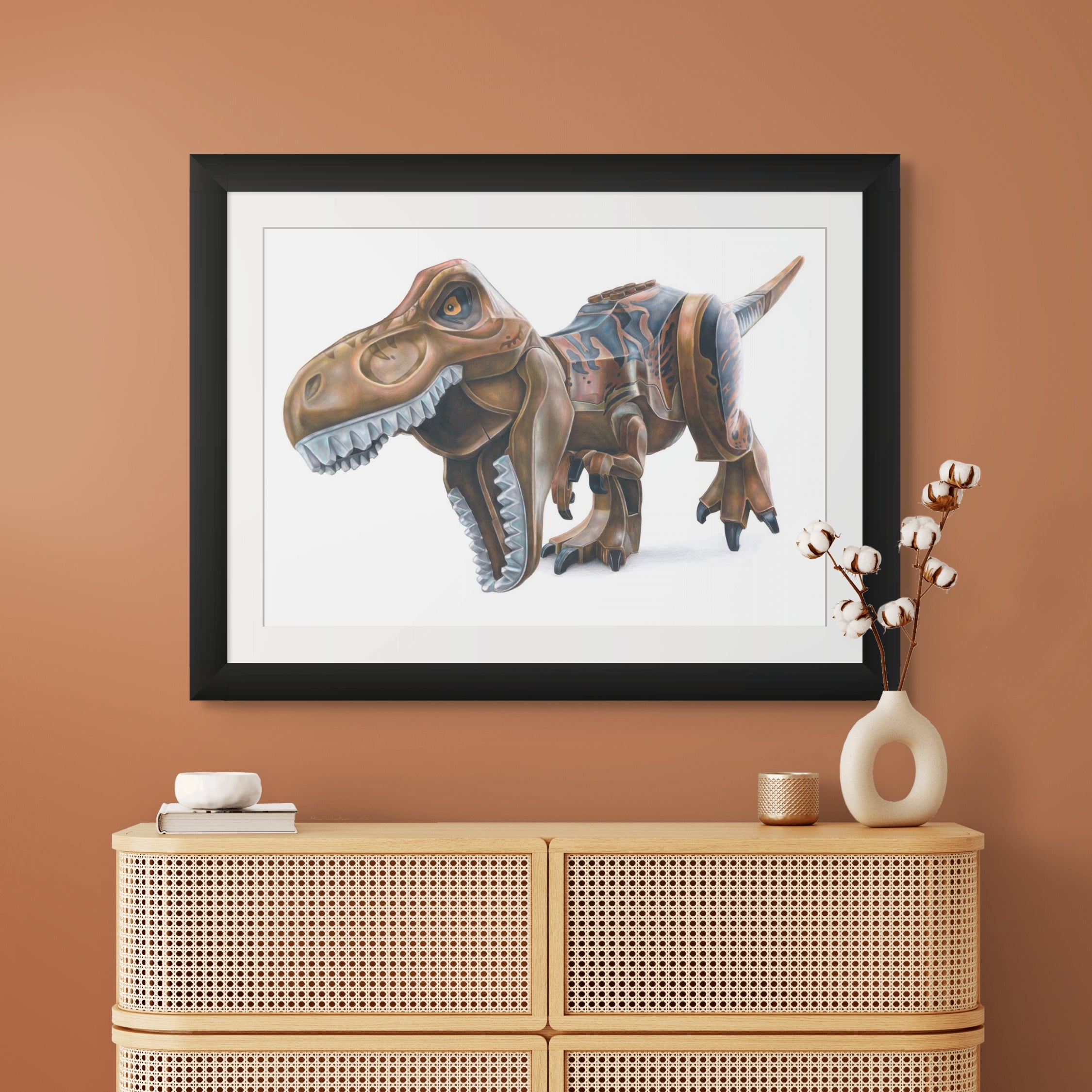 LEGO T-Rex Drawing - PRINT