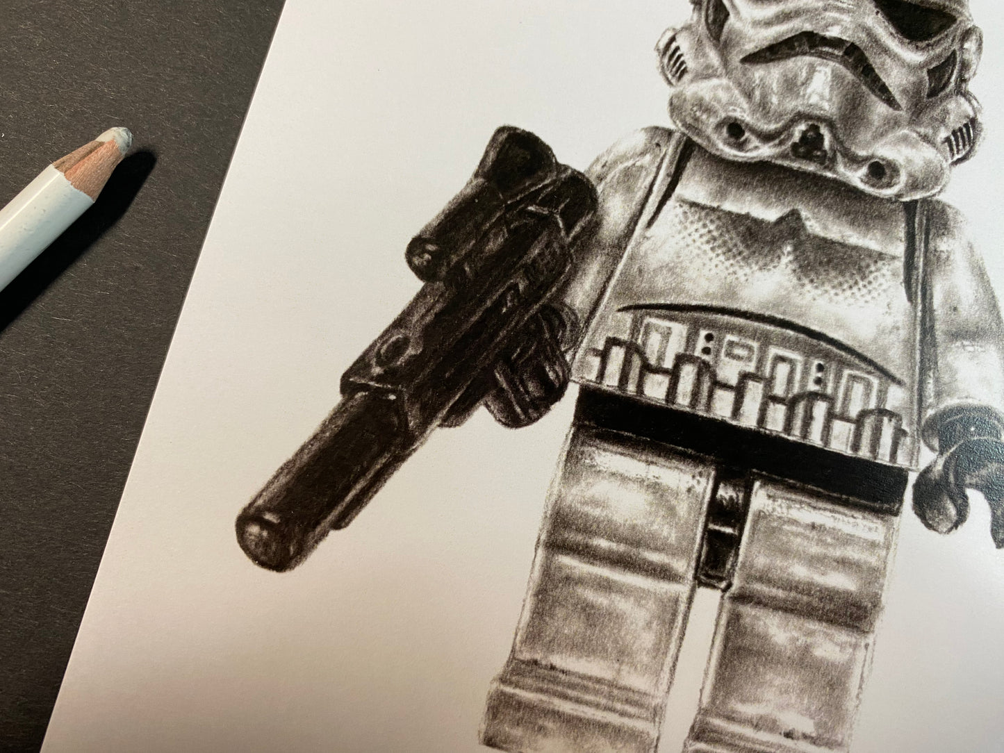 LEGO Stormtrooper Drawing (No background)- PRINT