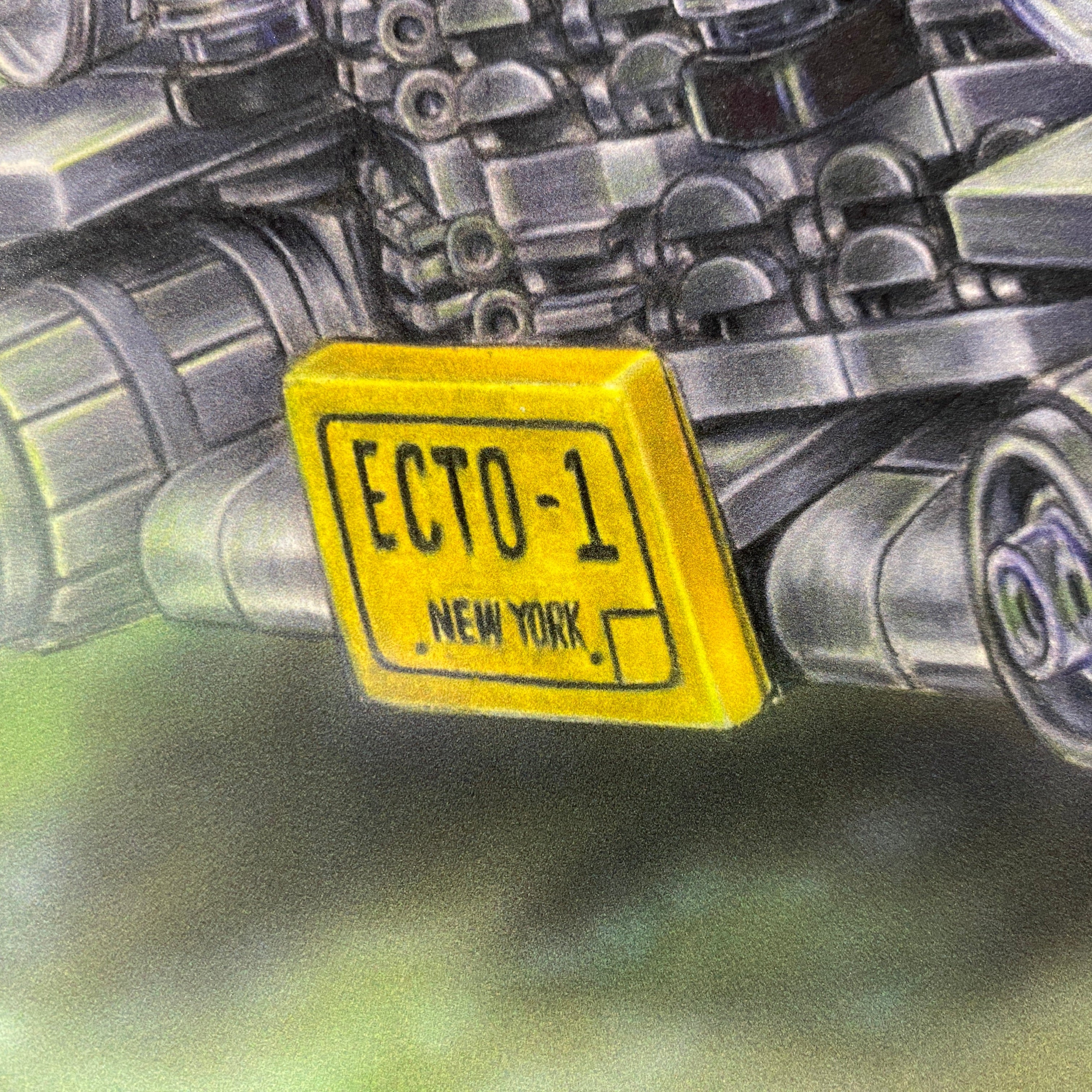 LEGO Ecto-1 Drawing - PRINT