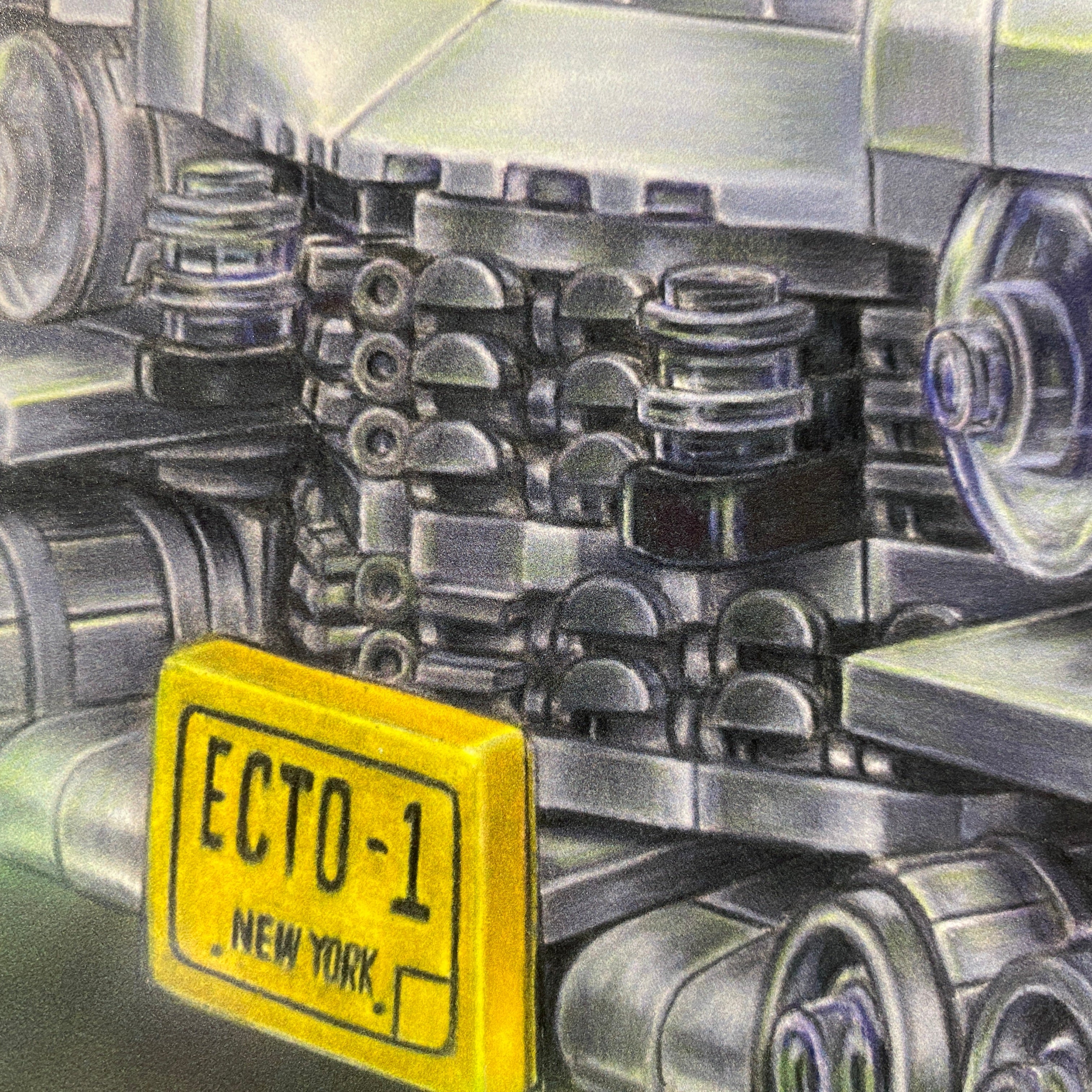 LEGO Ecto-1 Drawing - PRINT