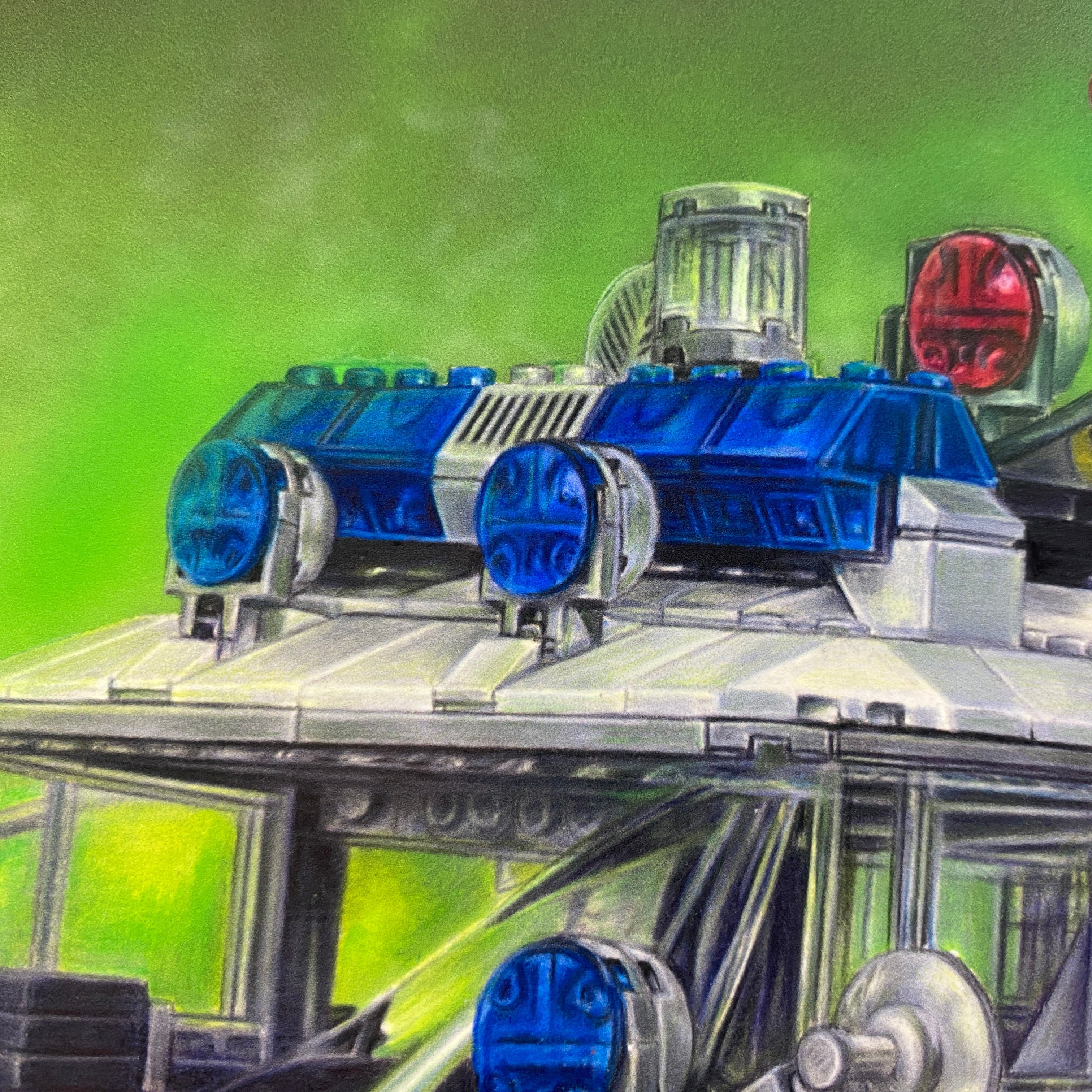 LEGO Ecto-1 Drawing - PRINT
