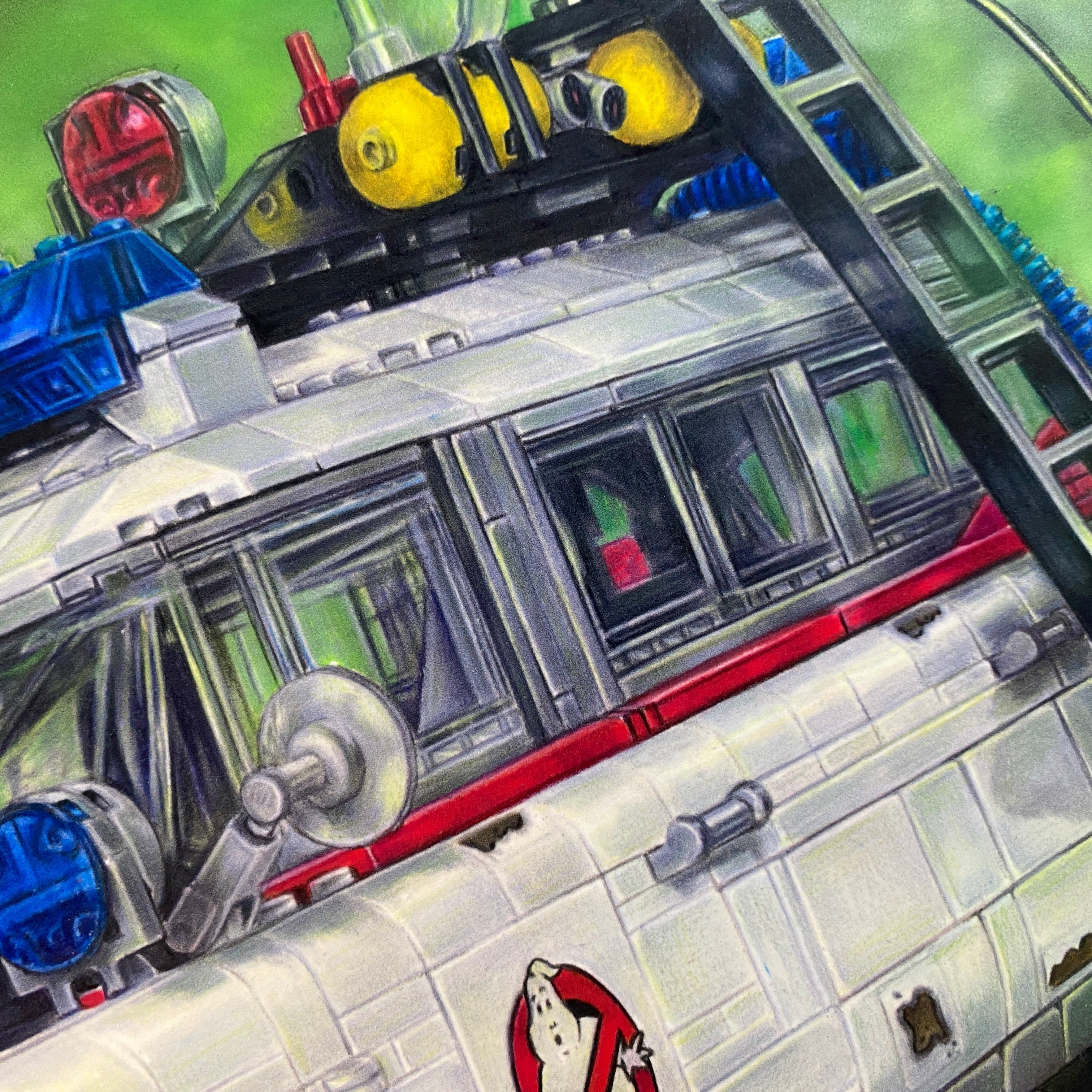 LEGO Ecto-1 Drawing - PRINT