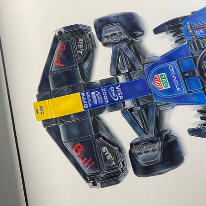 LEGO RedBull F1 Car Drawing - ORIGINAL