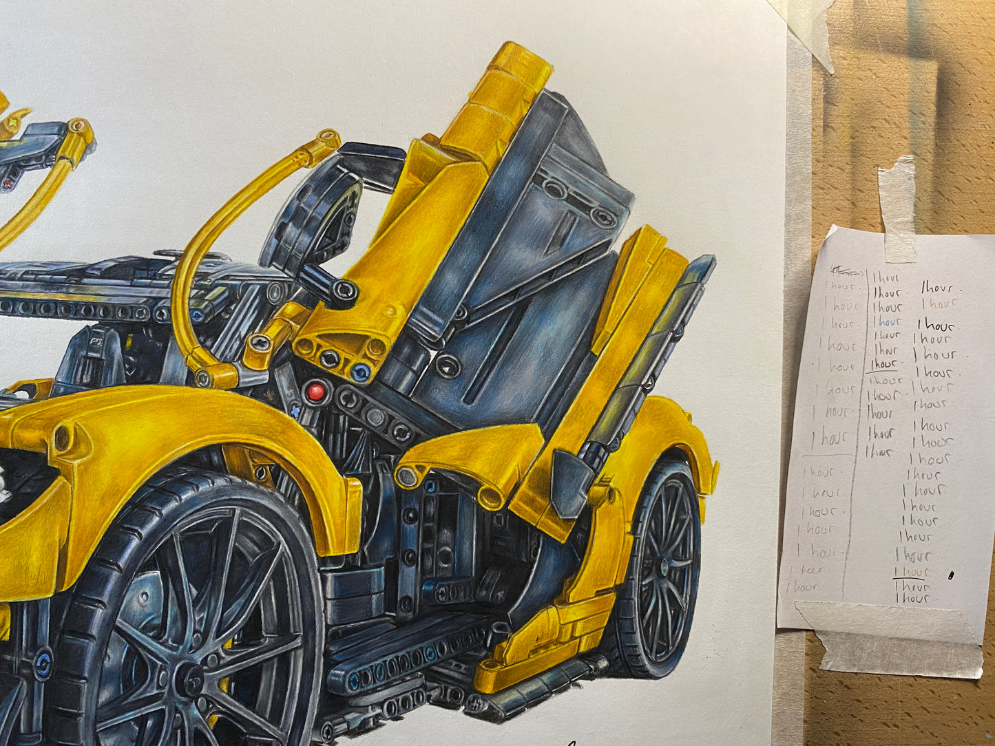 LEGO McLaren P1 Drawing - Print