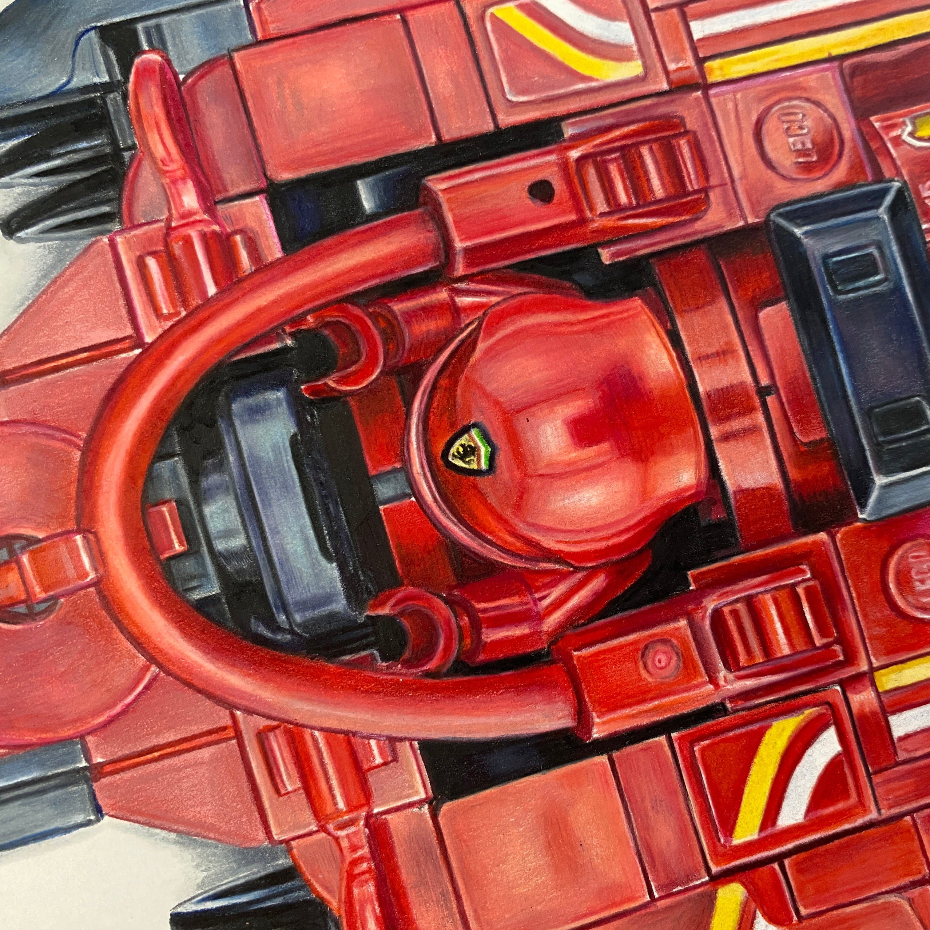 LEGO Ferrari F1 Car Drawing - ORIGINAL