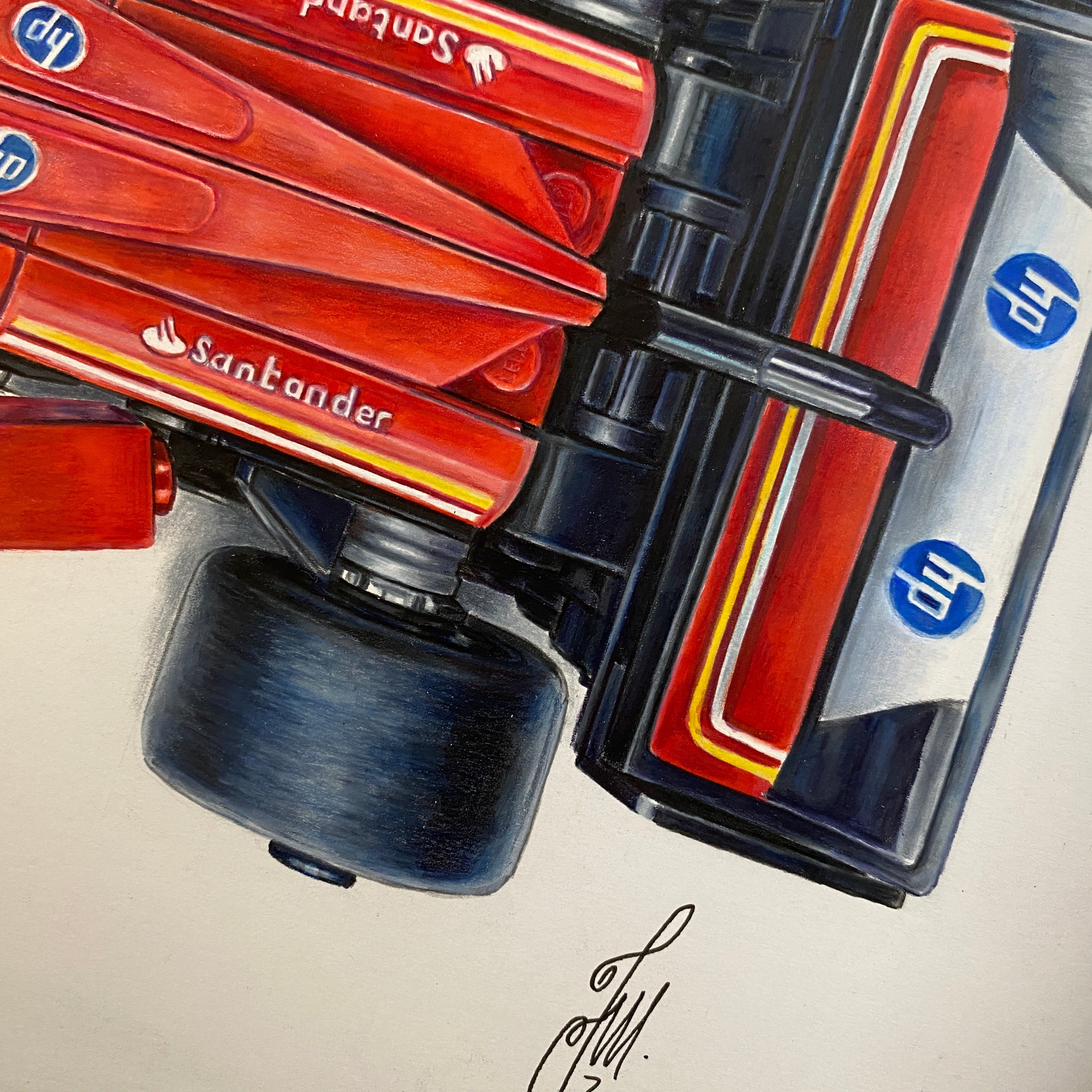 LEGO Ferrari F1 Car Drawing - ORIGINAL