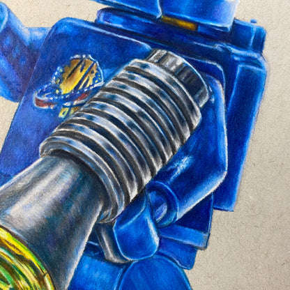 LEGO Classic Spaceman Drawing - ORIGINAL