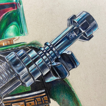 LEGO Boba Fett Drawing - ORIGINAL