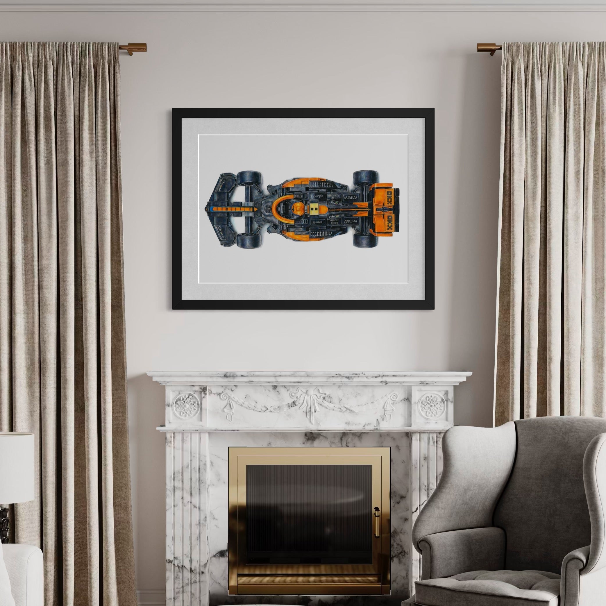 LEGO McLaren F1 Car Drawing - ORIGINAL